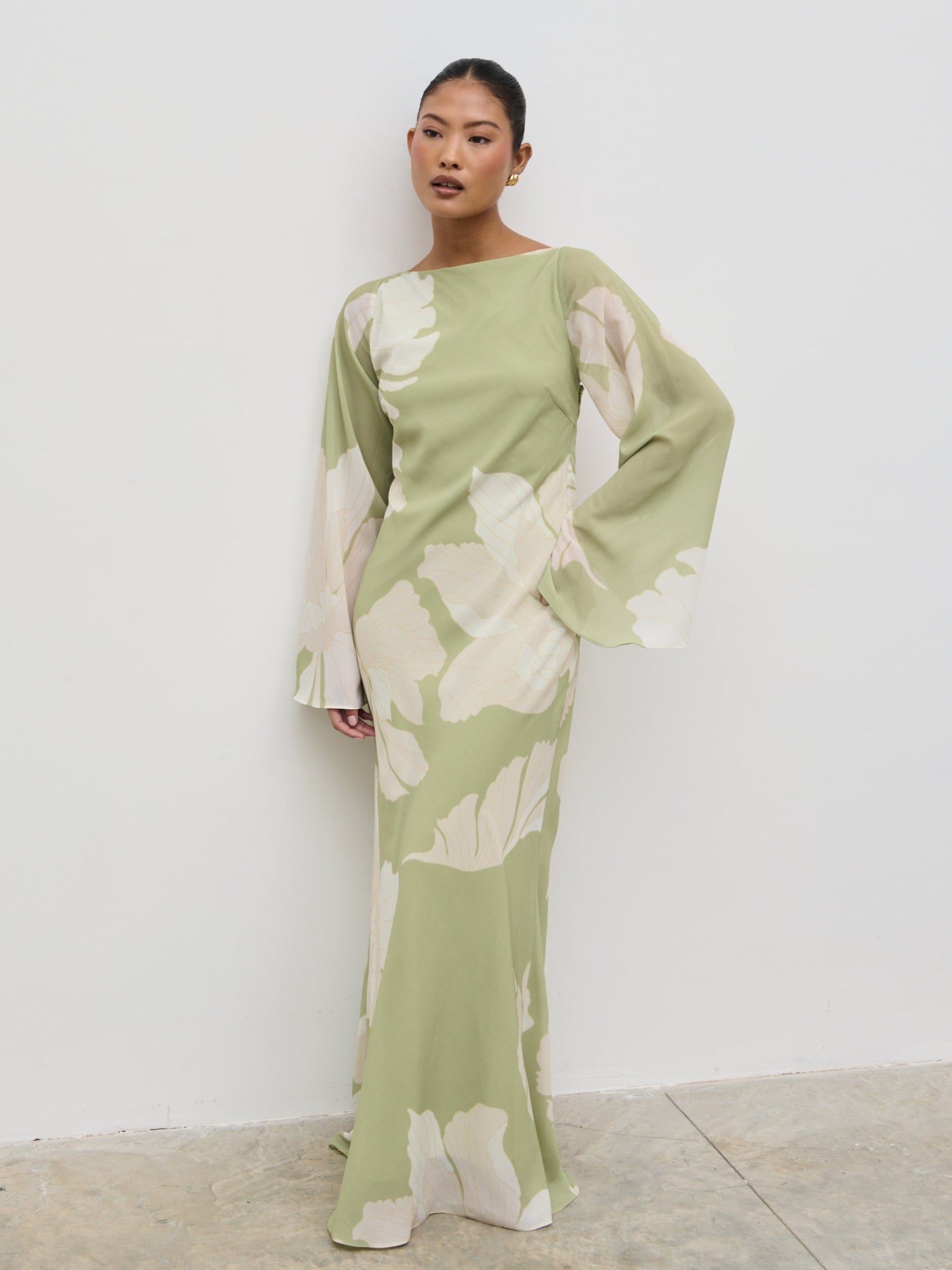 Primrose Kimono Sleeve Maxi Dress