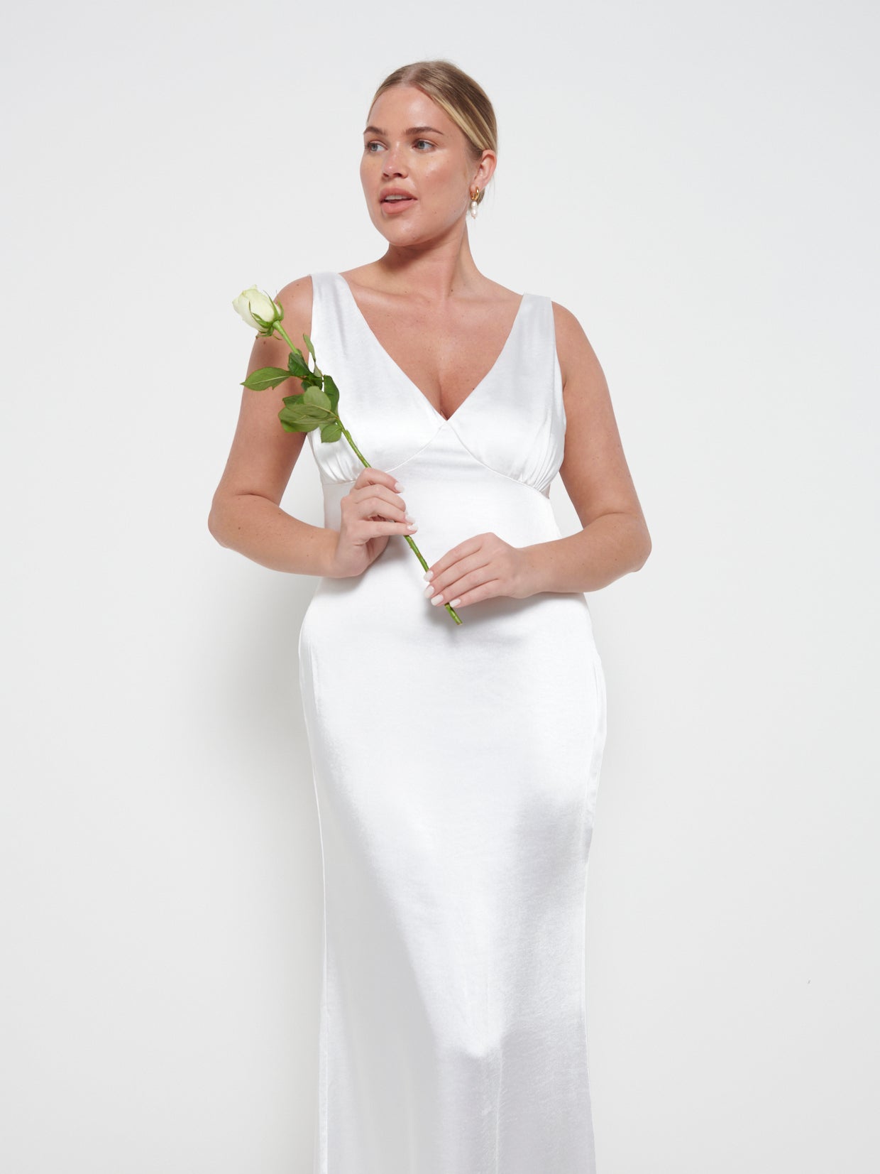 Esmee Maxi Bridesmaid Dress - Matte Ivory