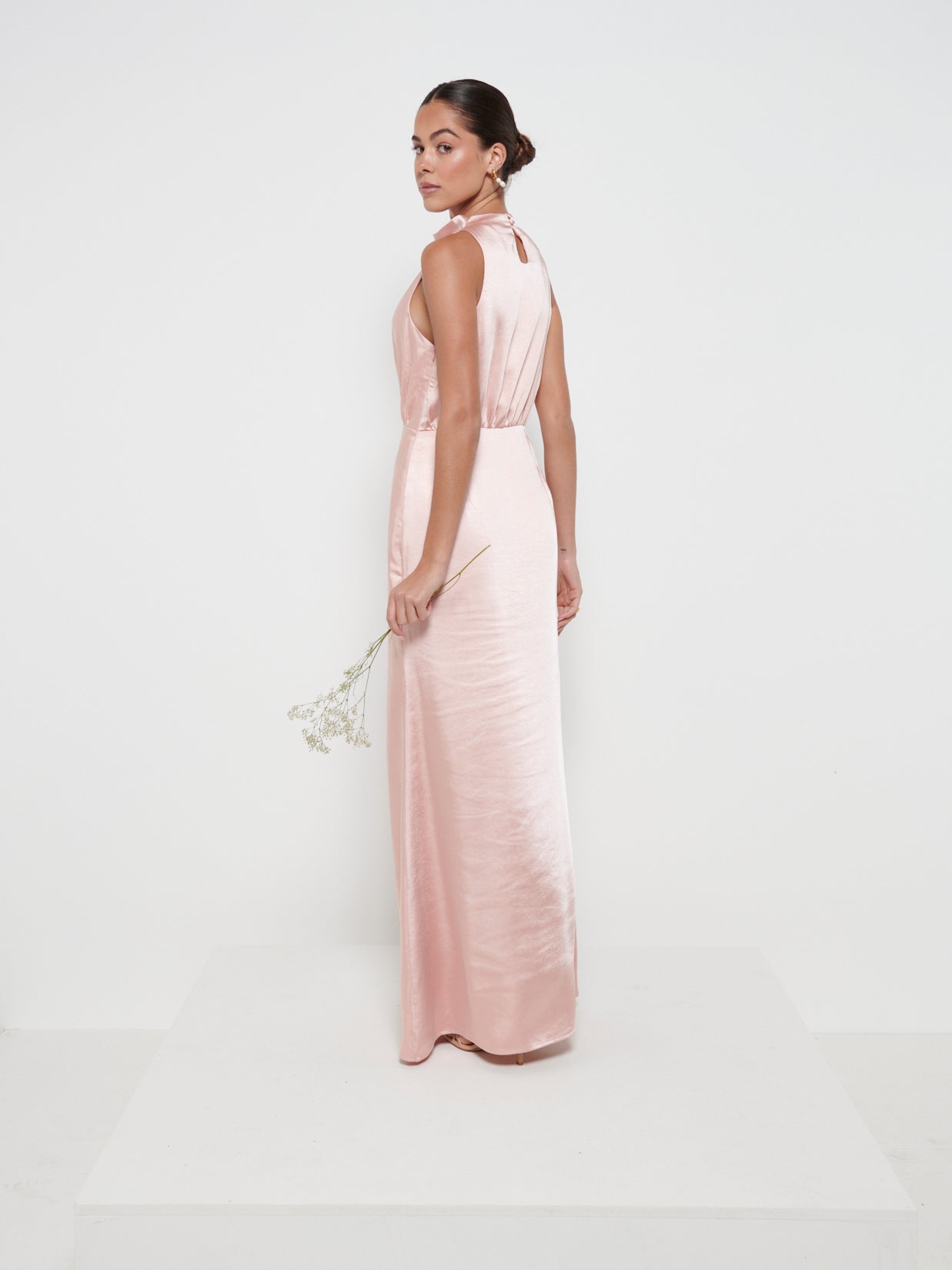 Farrah Maxi Bridesmaid Dress - Matte True Blush