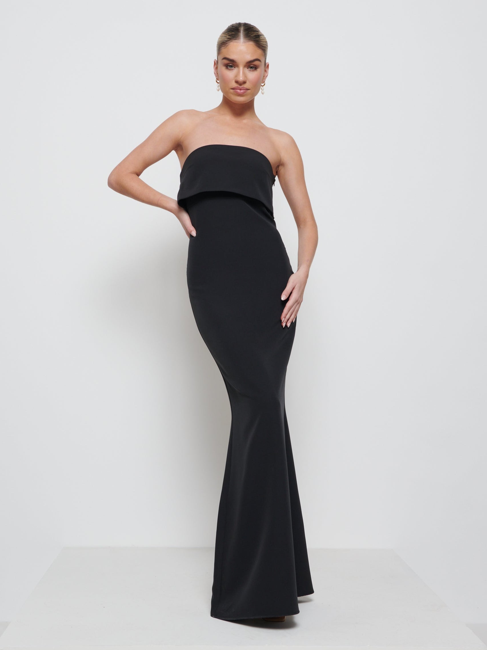 Julia Crepe Maxi Bridesmaid Dress