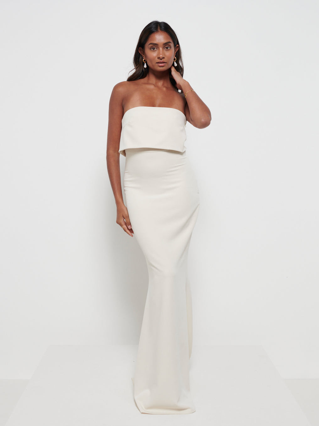 Julia Crepe Maxi Bridesmaid Dress