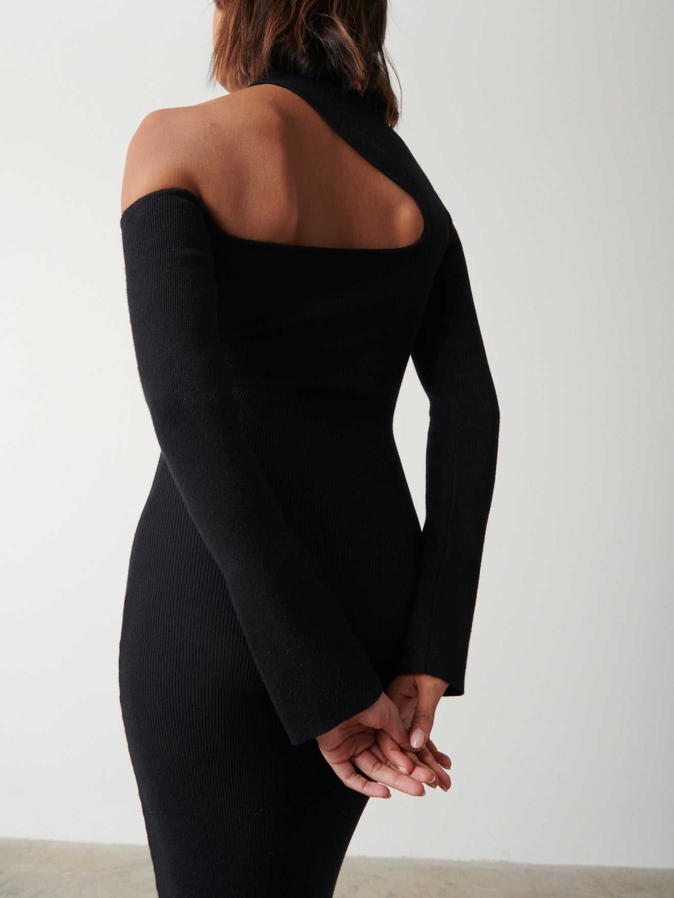 Lillian Cut Out Midaxi Dress - Black