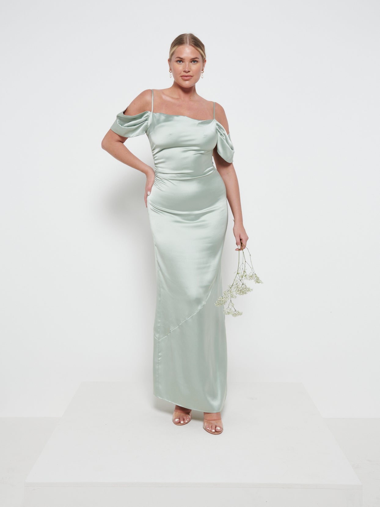 Lucette Recycled Maxi Bridesmaid Dress - Sage