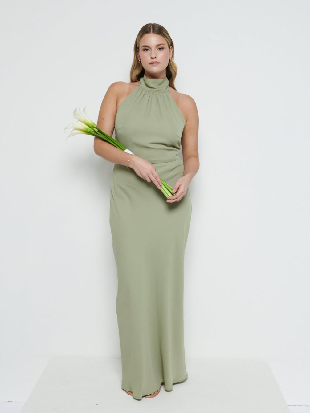 Odelle Tie Back Chiffon Maxi Bridesmaid Dress