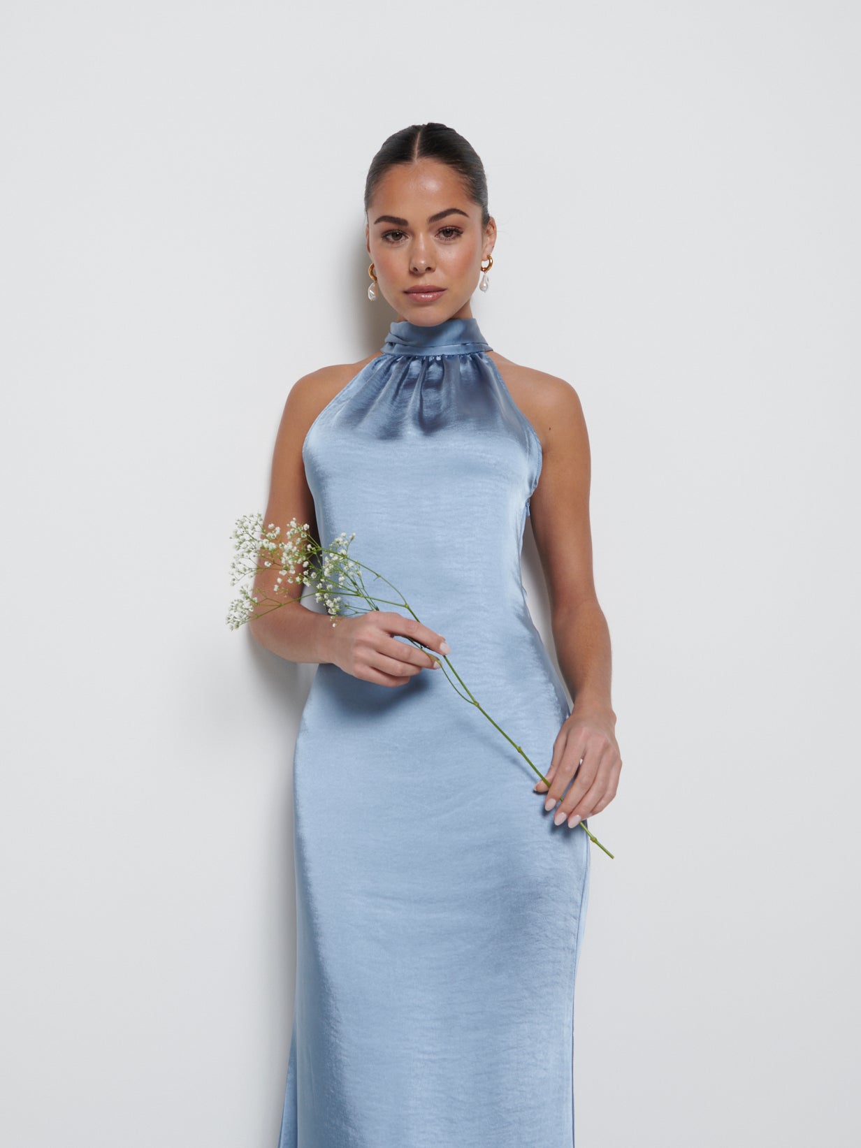 Odelle Maxi Bridesmaid Dress - Dusty Blue