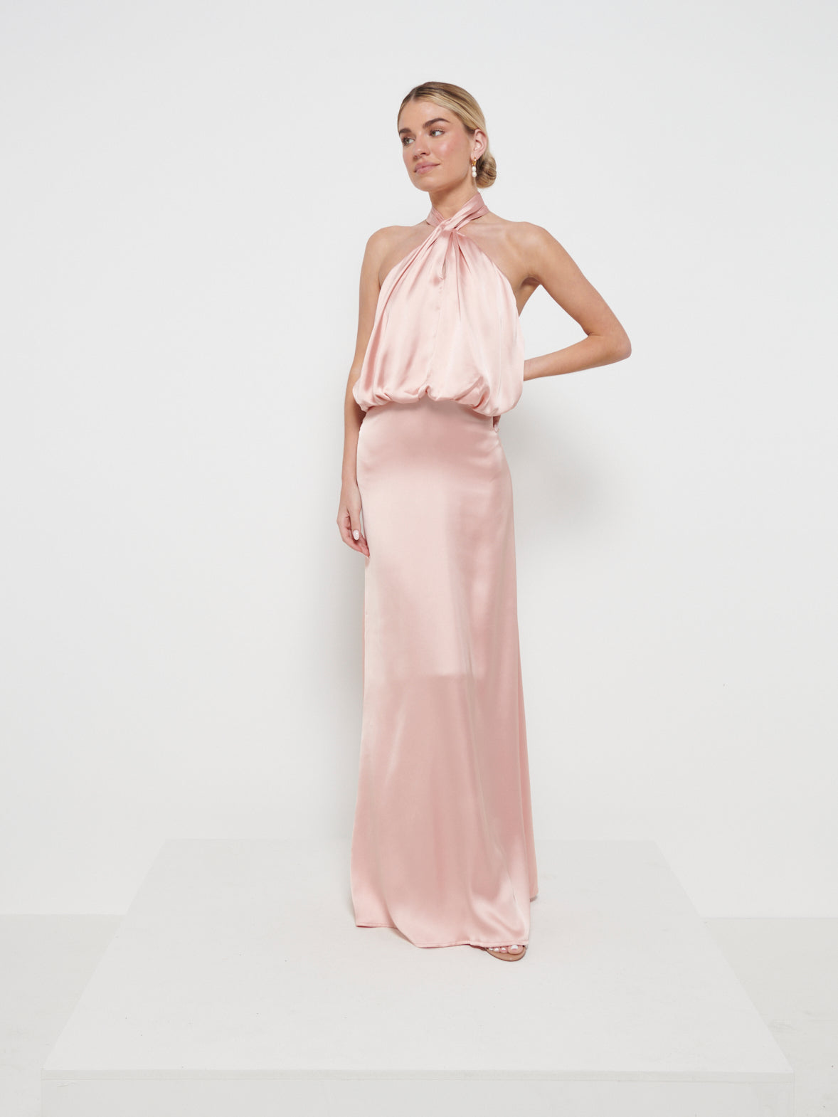 Sammie Recycled Maxi Bridesmaid Dress - Matte True Blush