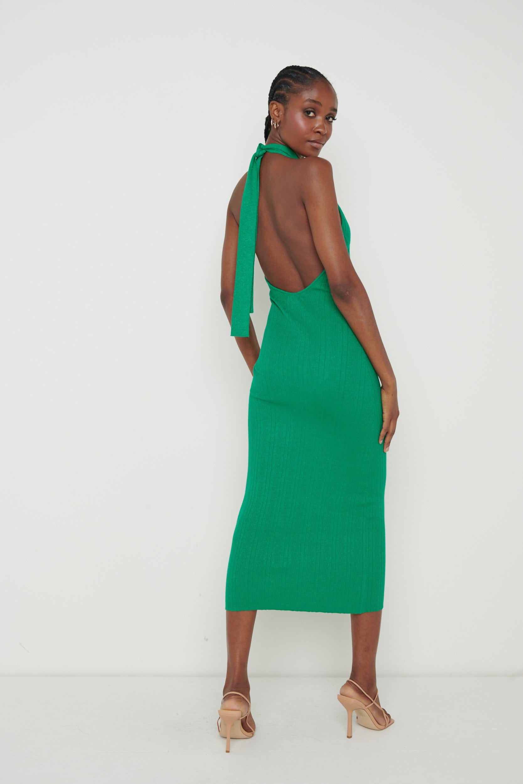 Raleigh Knit Midaxi Dress - Emerald Green