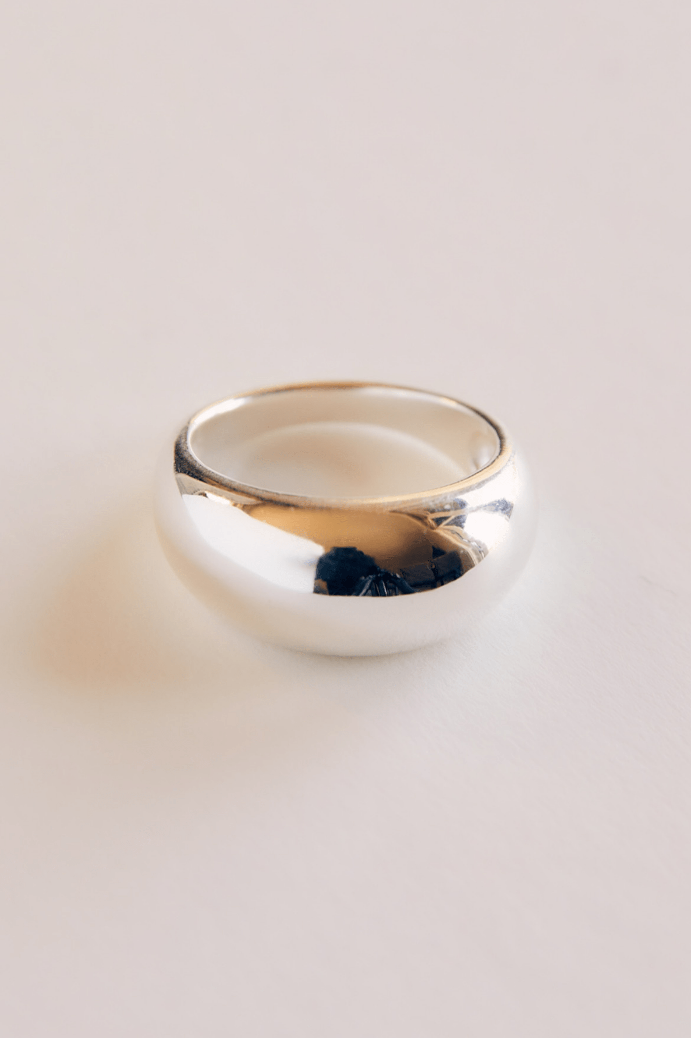 Renne Thick Band Ring - Recycled Silver