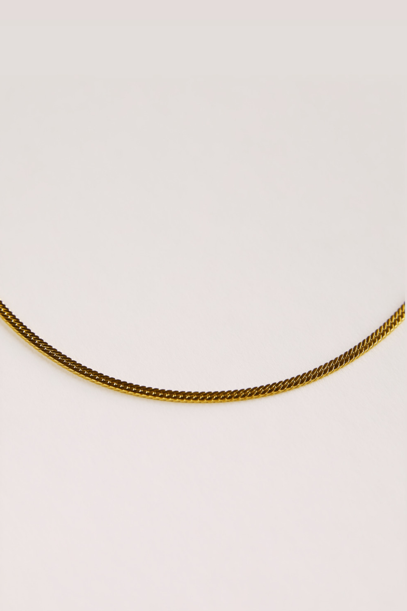 Emery Chain Necklace - Recycled Silver Gold Plated