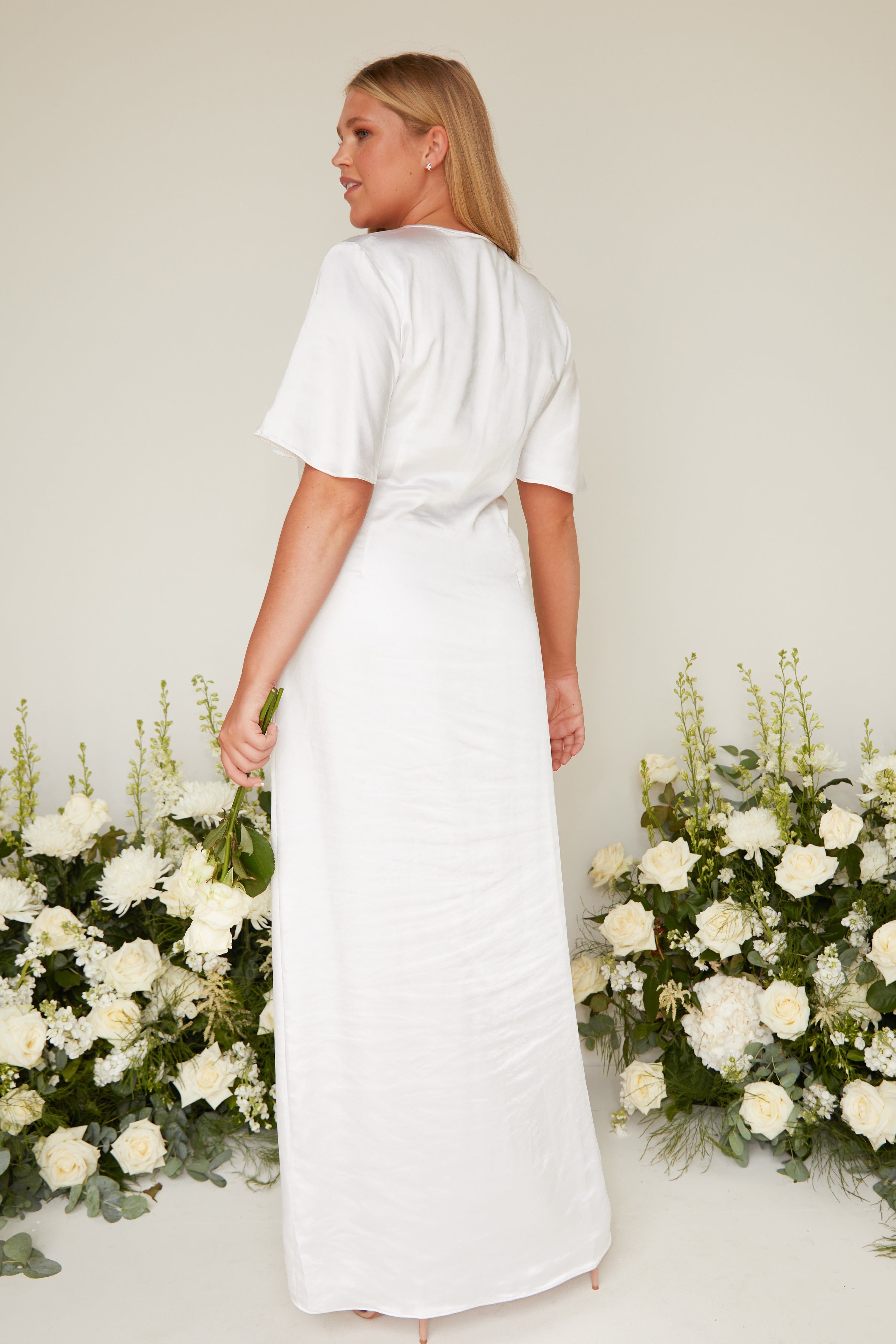 Naya Maxi Bridesmaid Dress - Matte Ivory