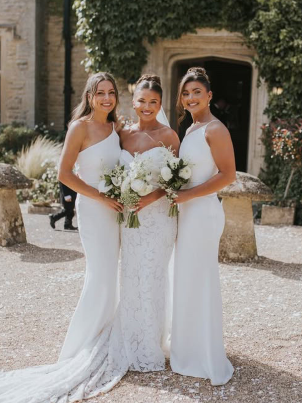 Amelia Crepe Maxi Bridesmaid Dress