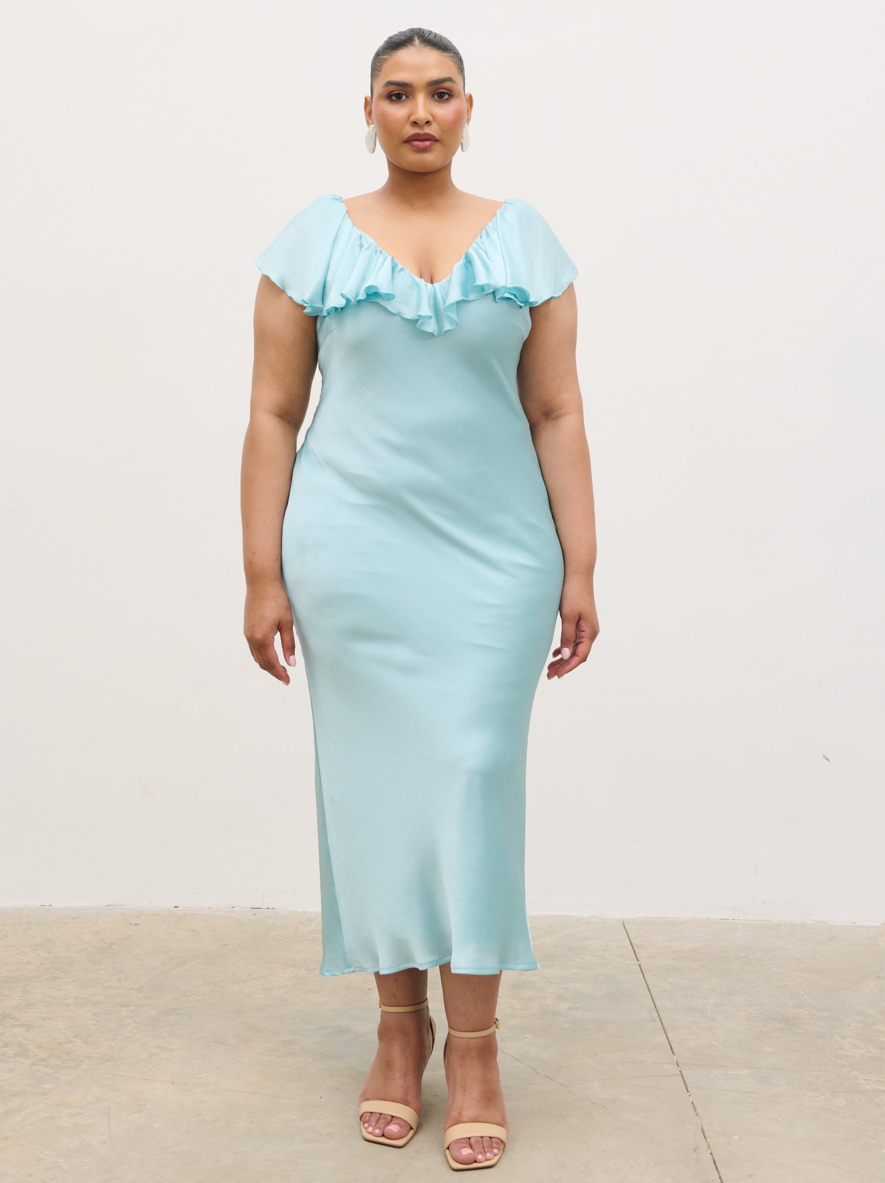 Adina Midaxi Dress Curve Seaspray