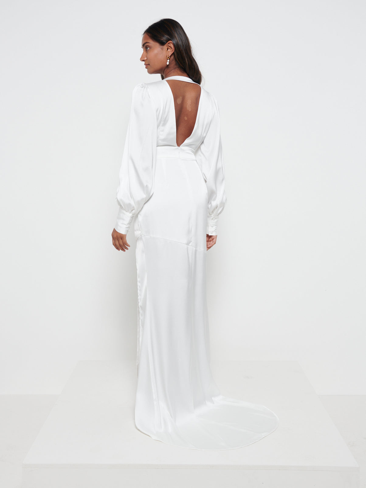 Alexis Belted Maxi Dress - Ivory