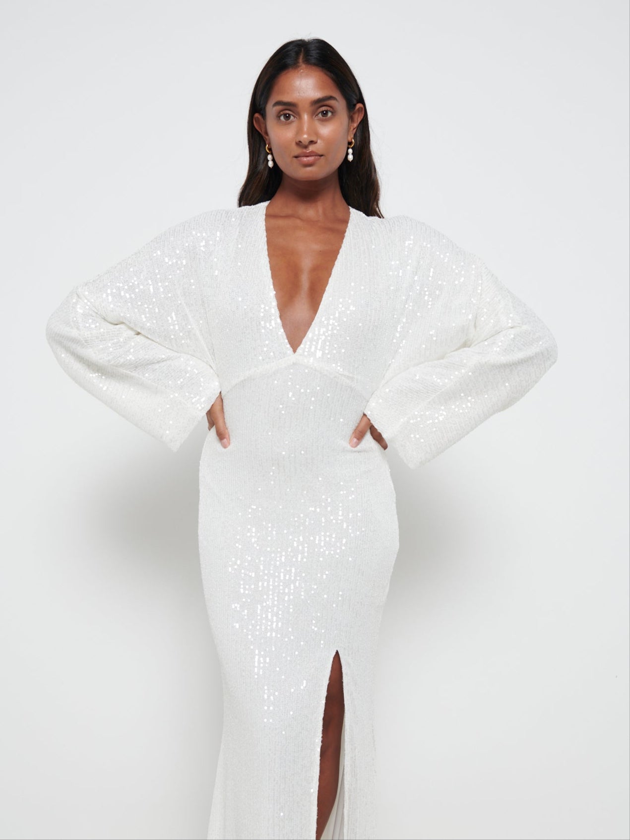 Alexis Sequin Maxi Dress - Ivory Alexis Sequin Maxi Dress - Ivory