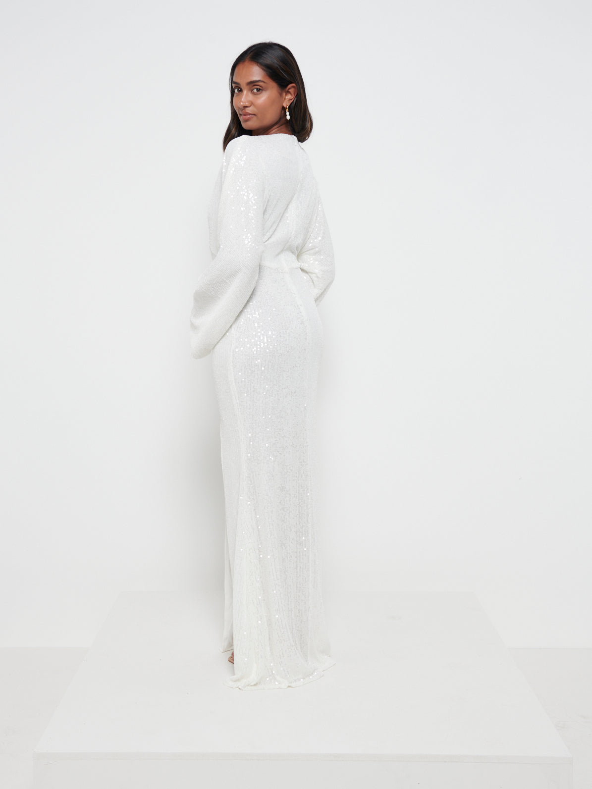 Alexis Sequin Maxi Dress - Ivory
