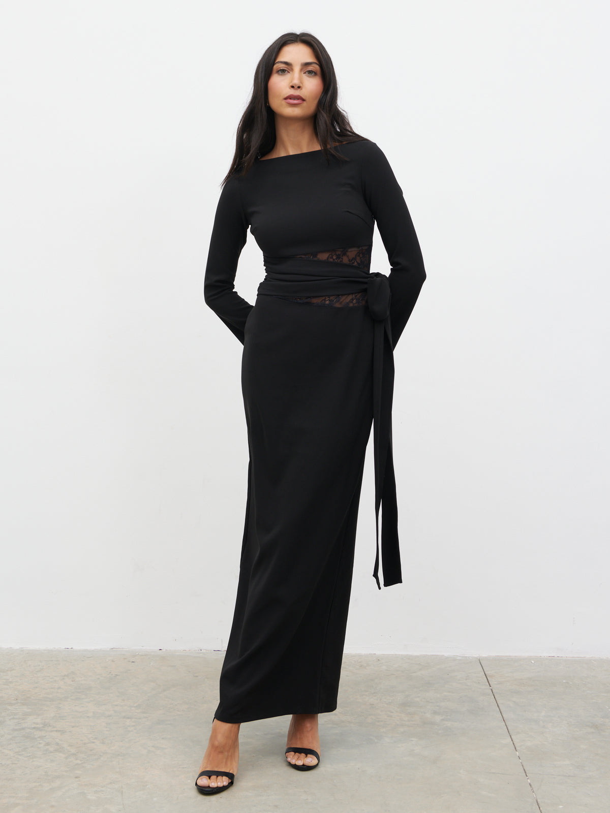Ambrose Lace Cut Out Maxi Dress