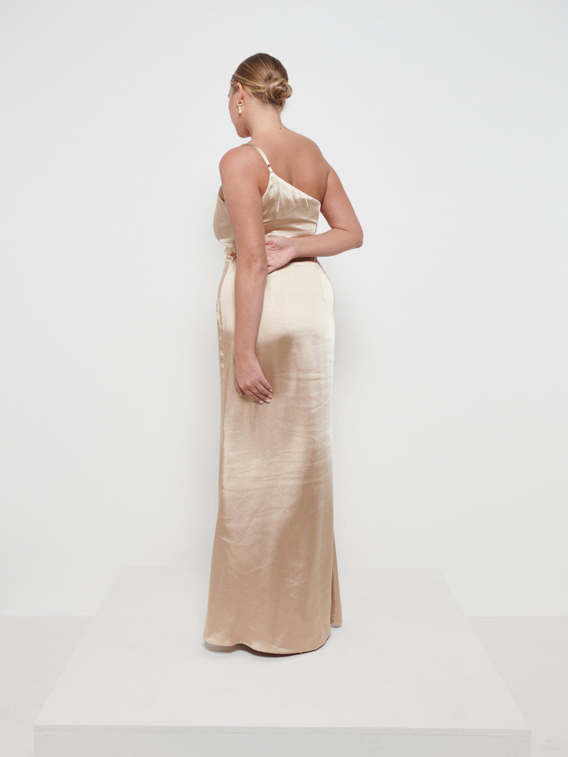 Amelia Maxi Bridesmaid Dress - Matte Bronze