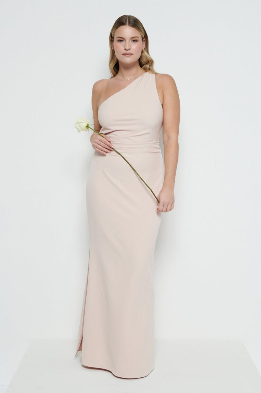 amelia ruched maxi bridesmaid dress Amelia Ruched Maxi Dress