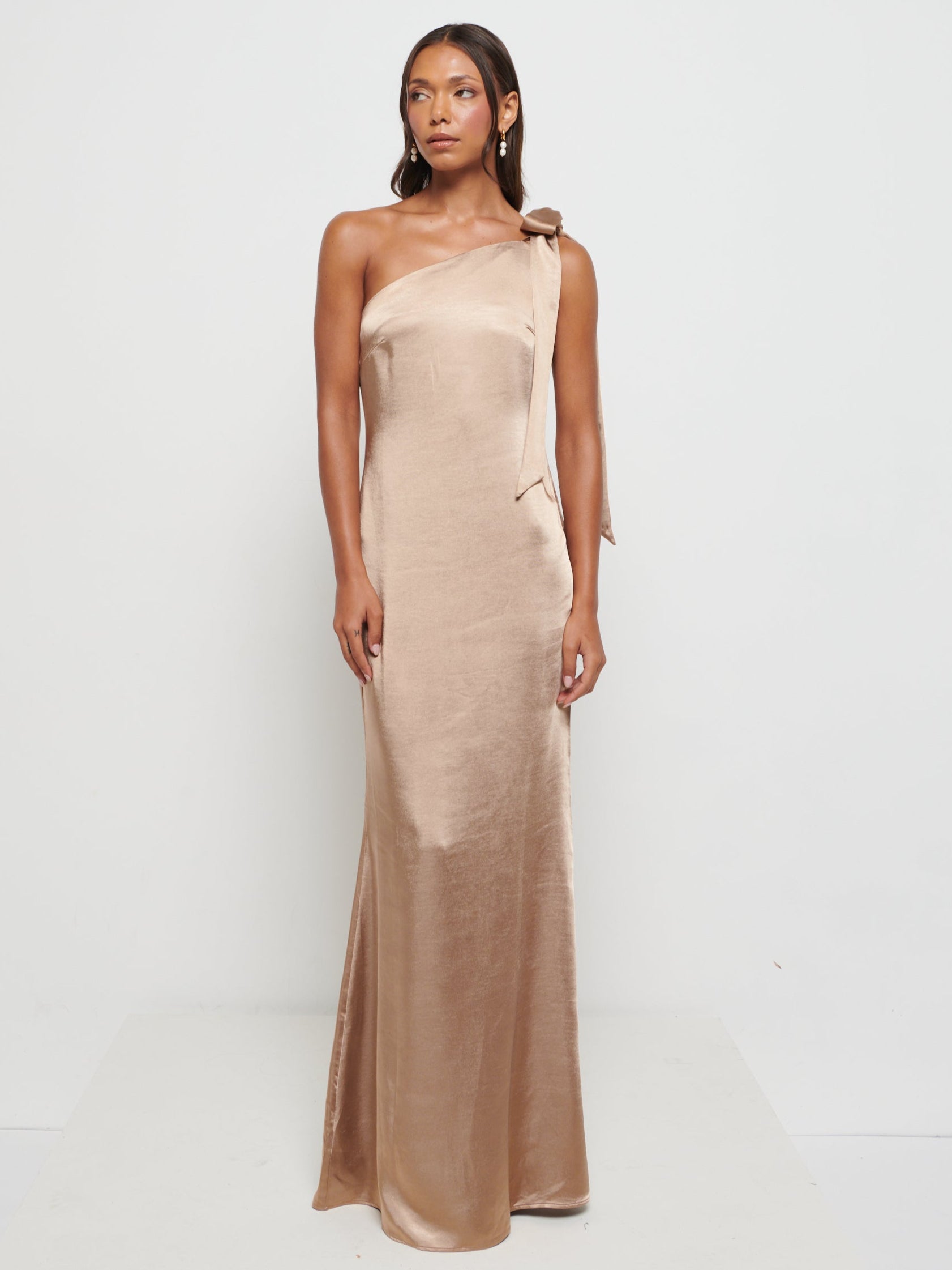Amelia Tie Maxi Bridesmaid Dress