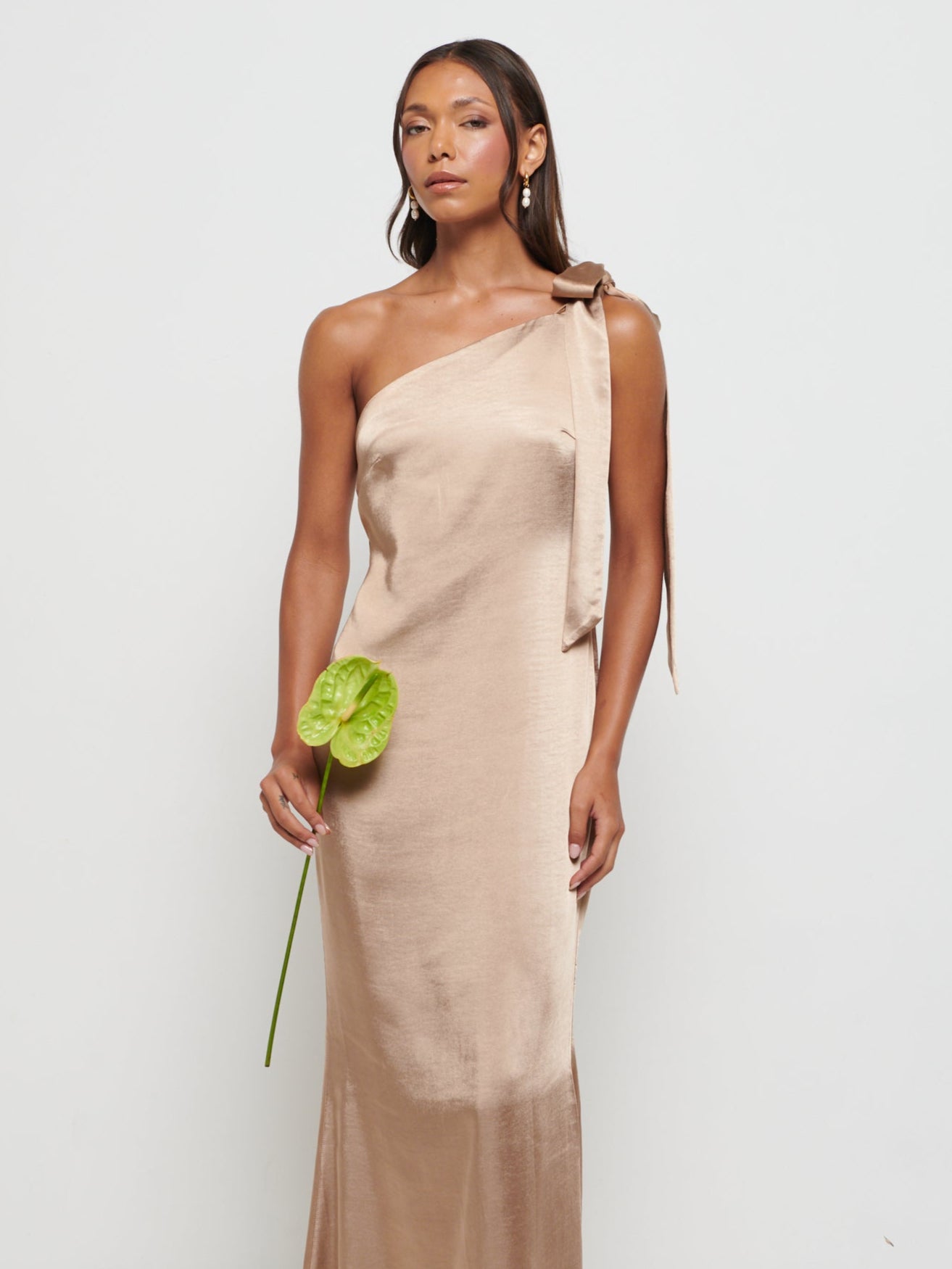 matte bridesmaid dress Azazie Arianthe Junior