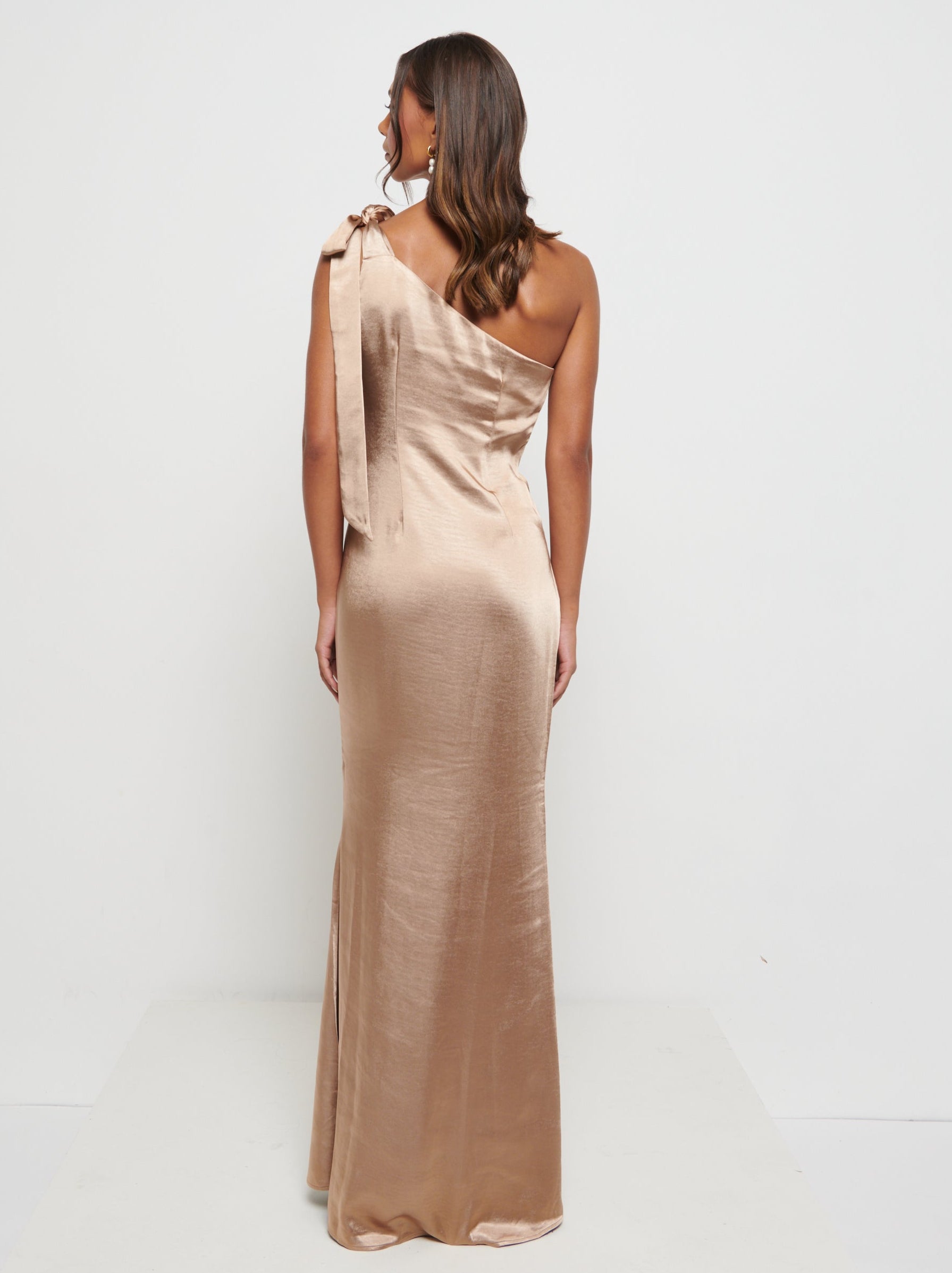 Amelia Tie Maxi Bridesmaid Dress