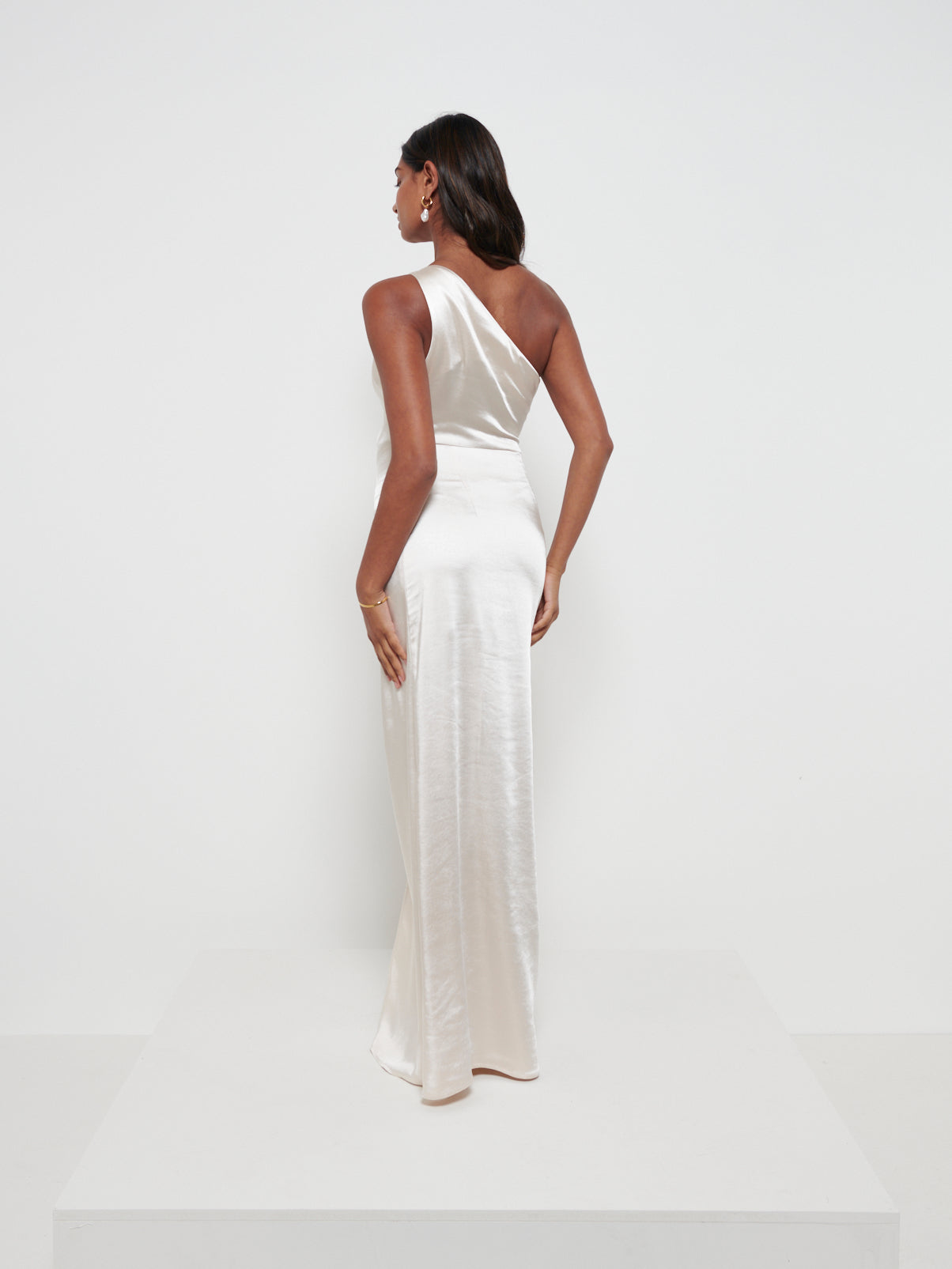 Amelia Ruched Maxi Bridesmaid Dress