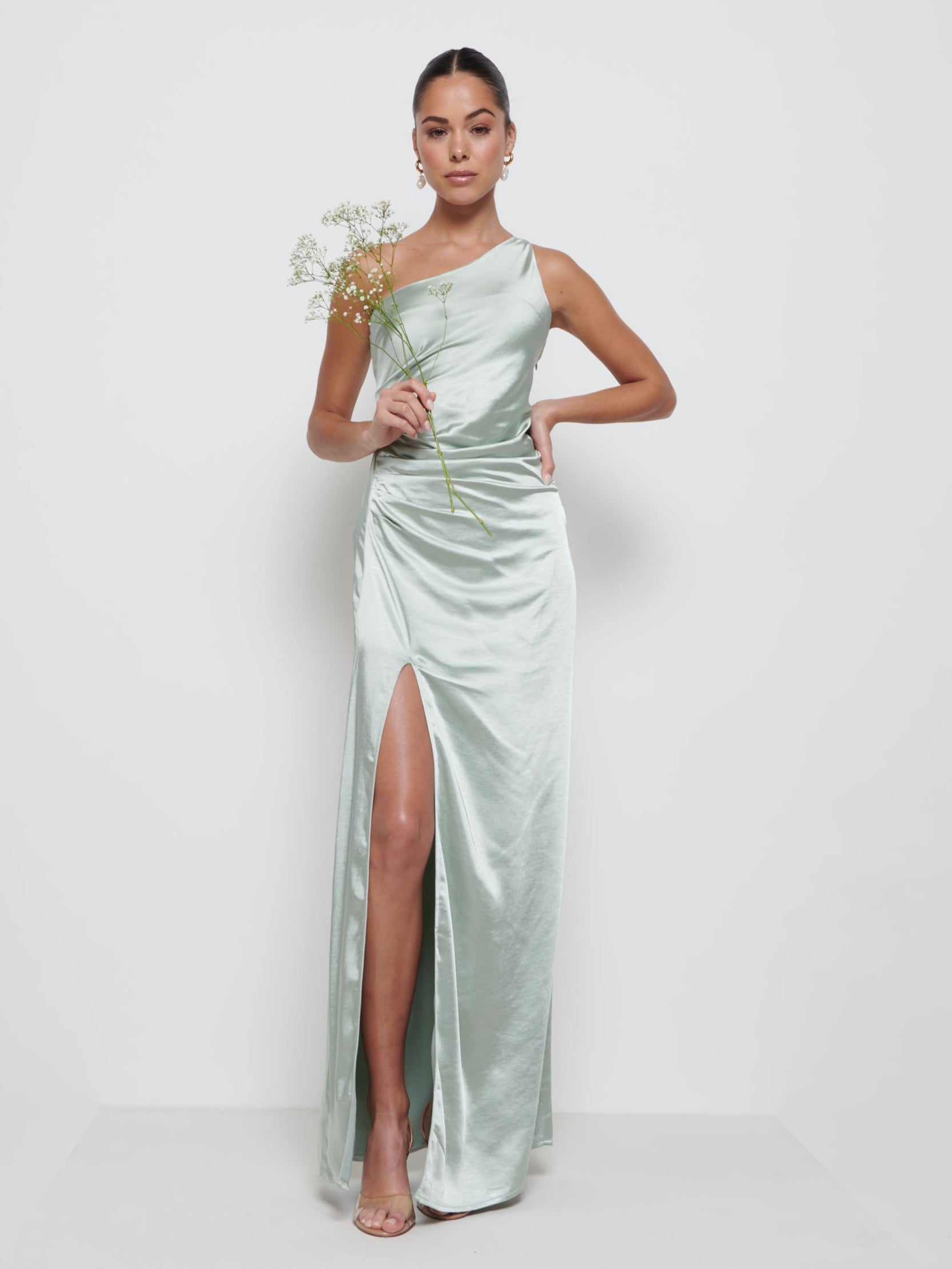 Amelia Ruched Maxi Bridesmaid Dress