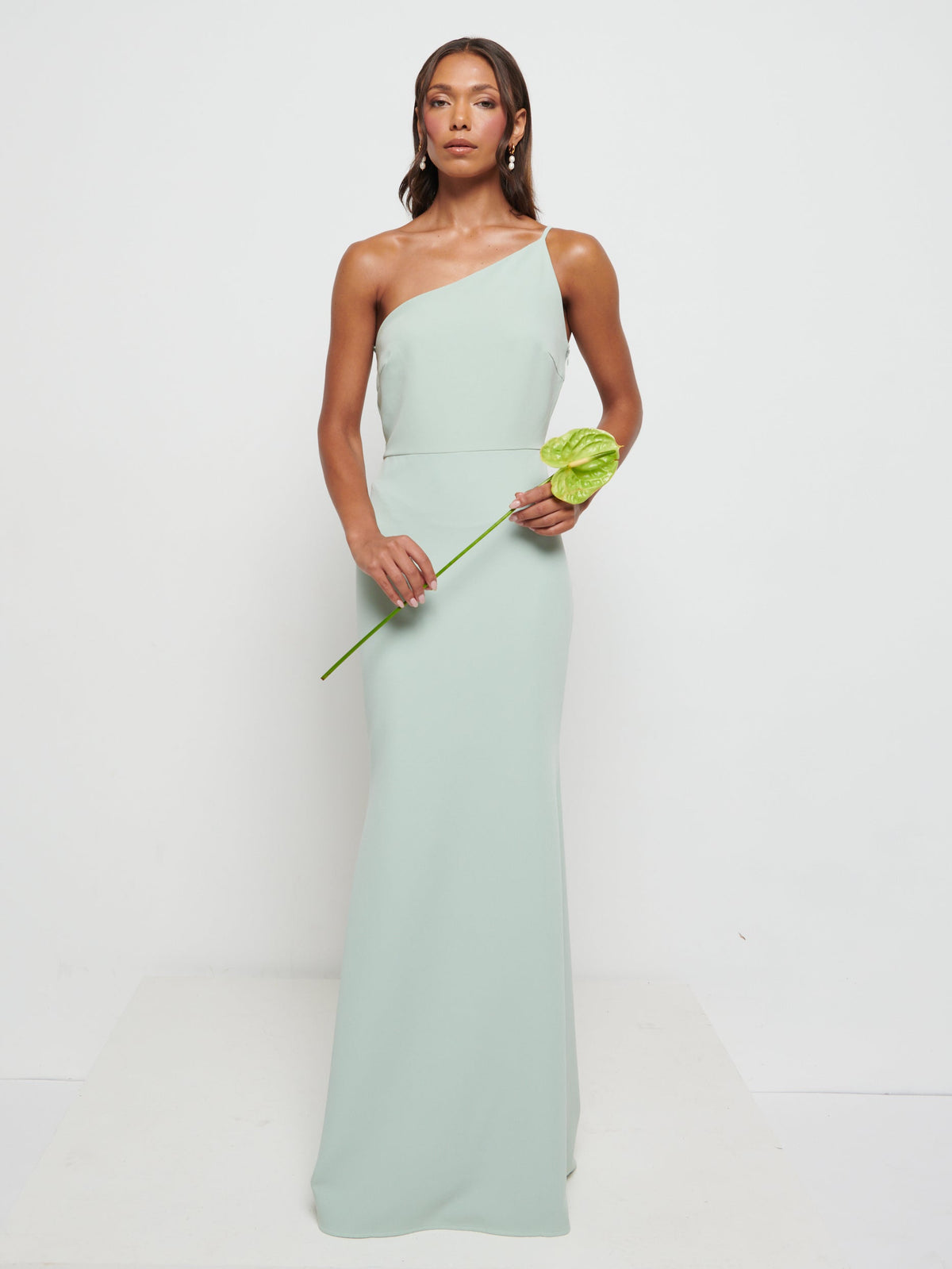 Amelia Crepe Maxi Bridesmaid Dress