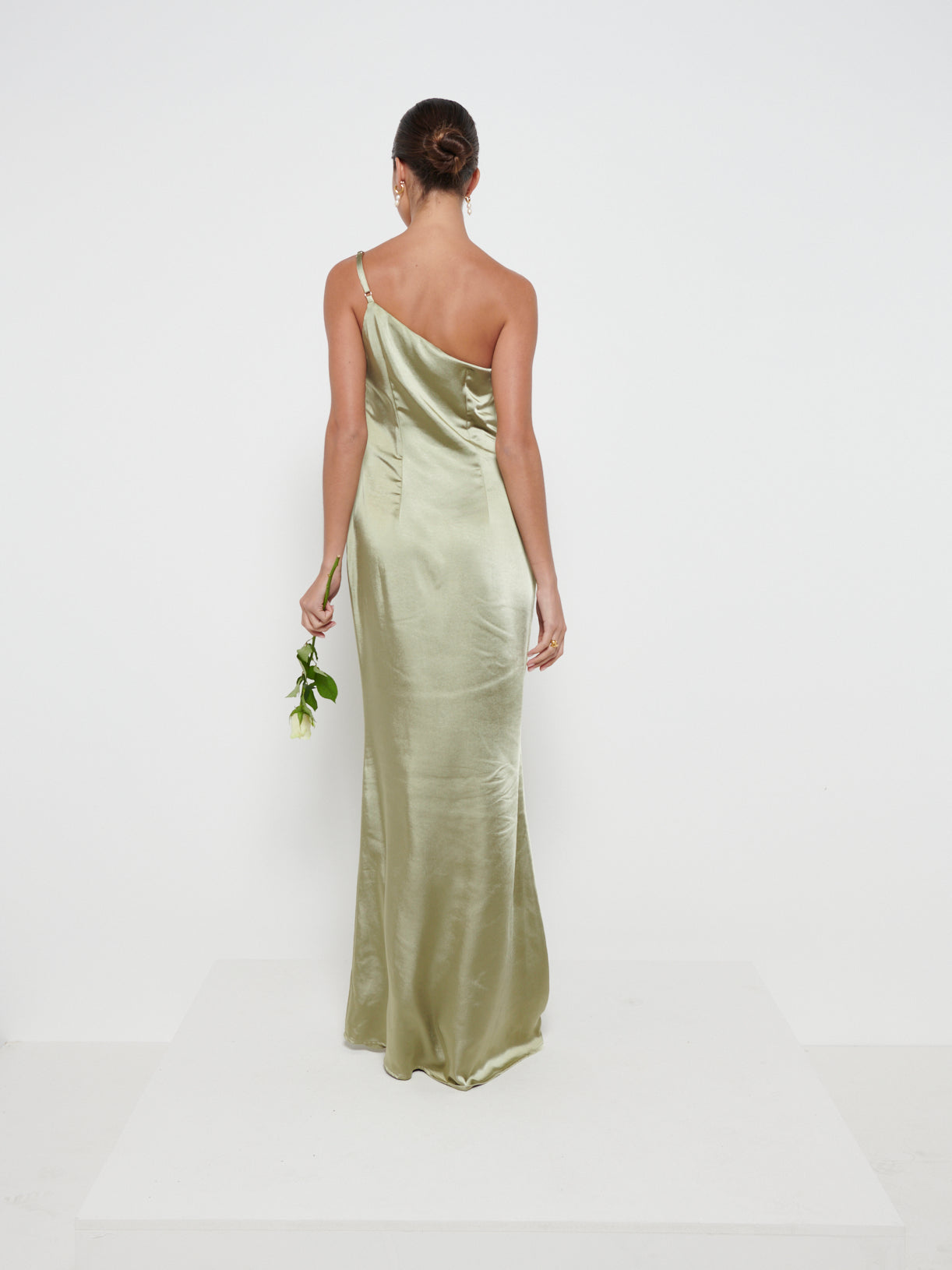 Amelia Maxi Bridesmaid Dress - Matte Olive