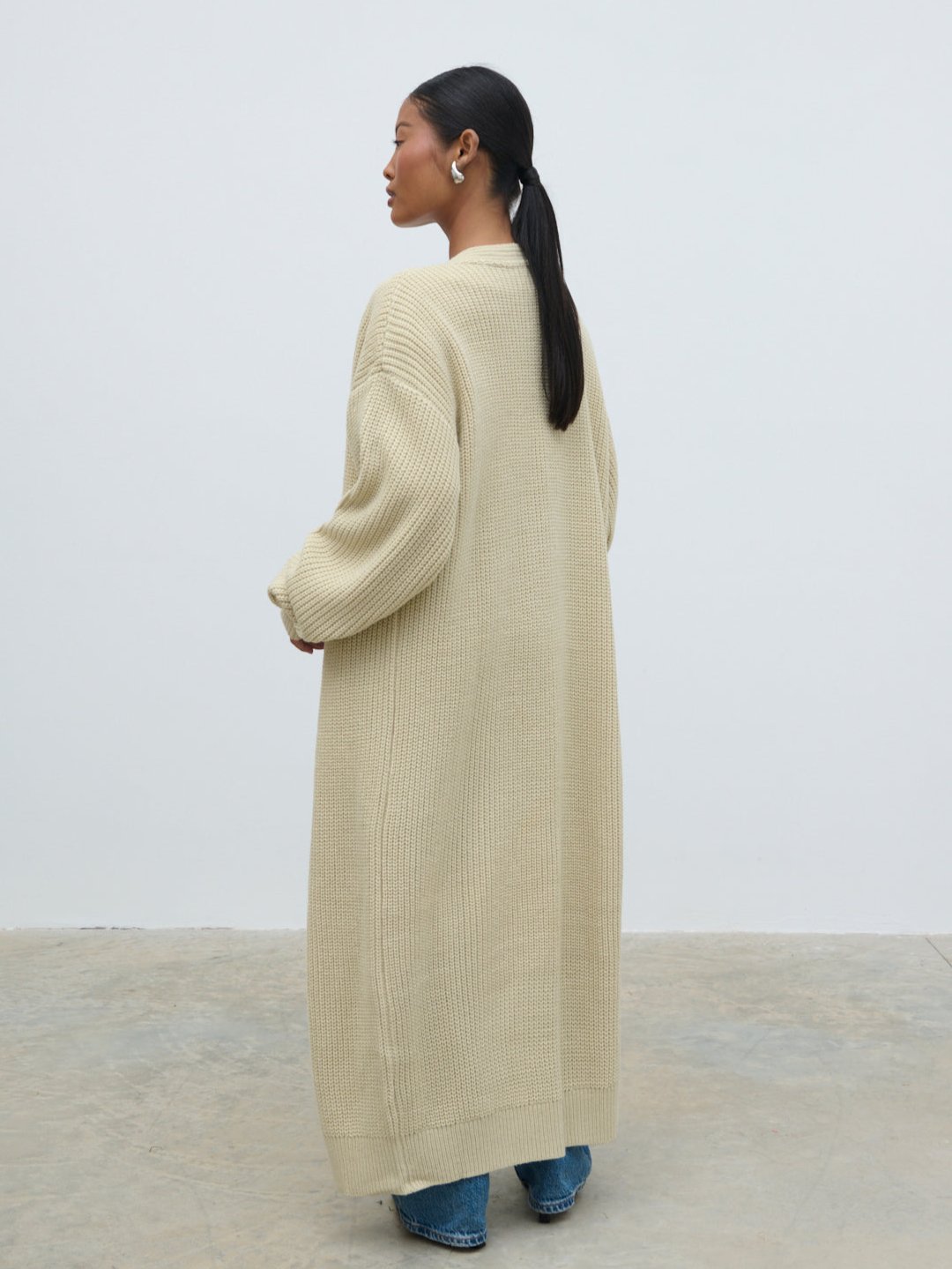 Arden Maxi Cardigan - Beige