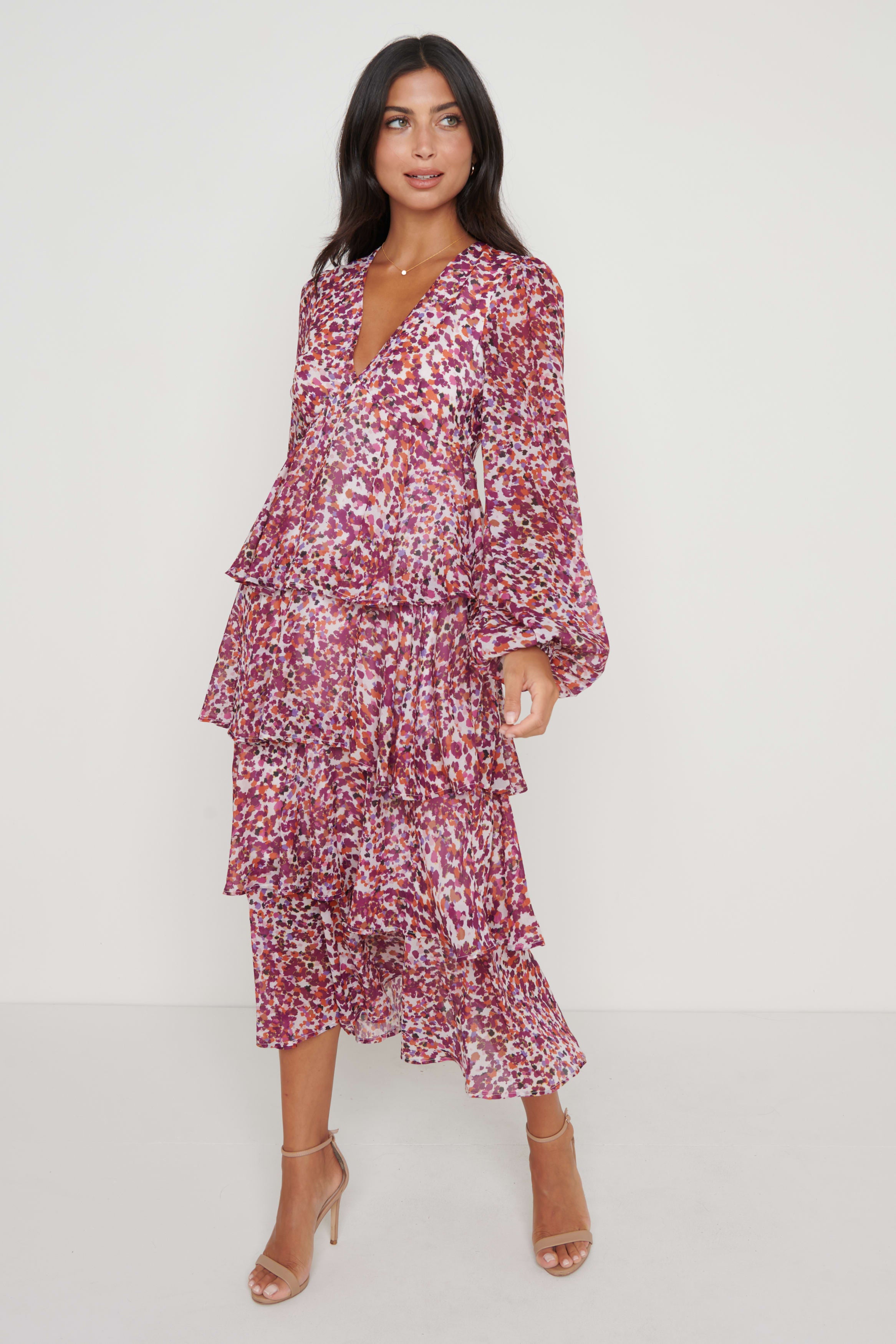 Ashton Ruffle Midi Dress Ashton Ruffle Midi Dress