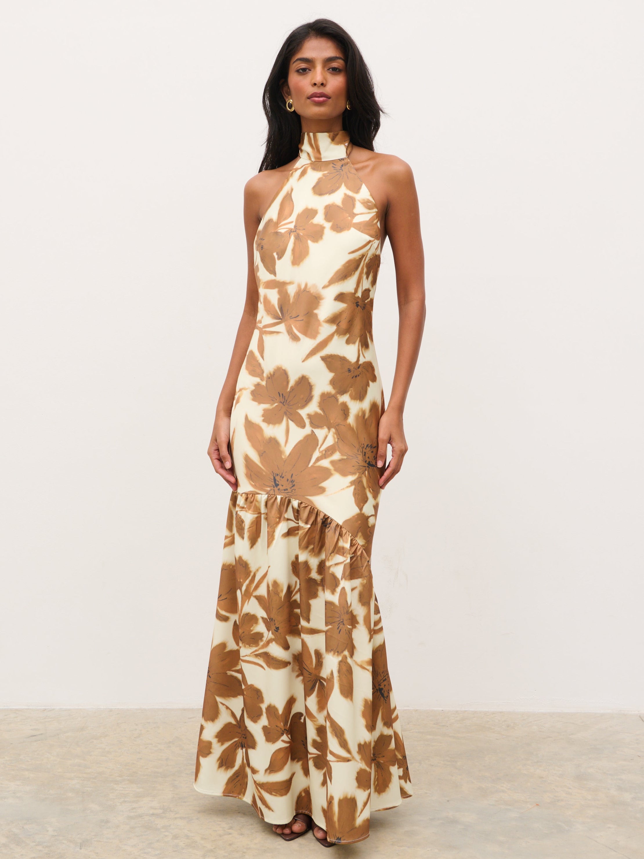 Avery High Neck Backless Maxi Dress
