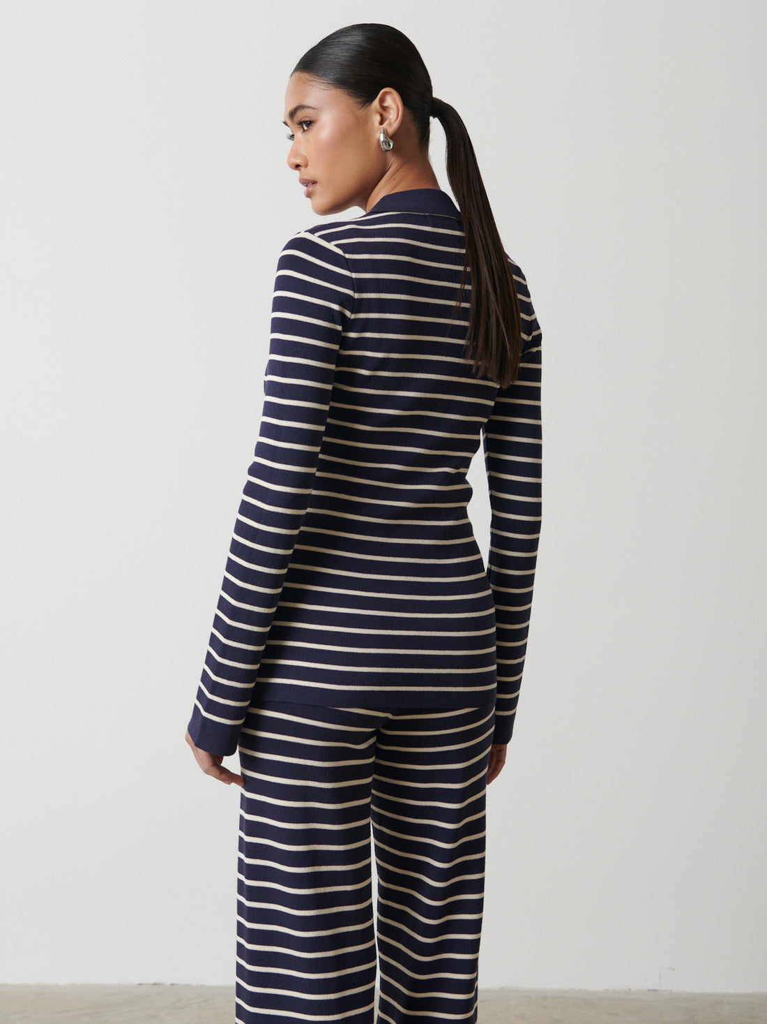Avery Knit Drop Shoulder Long Sleeve Top