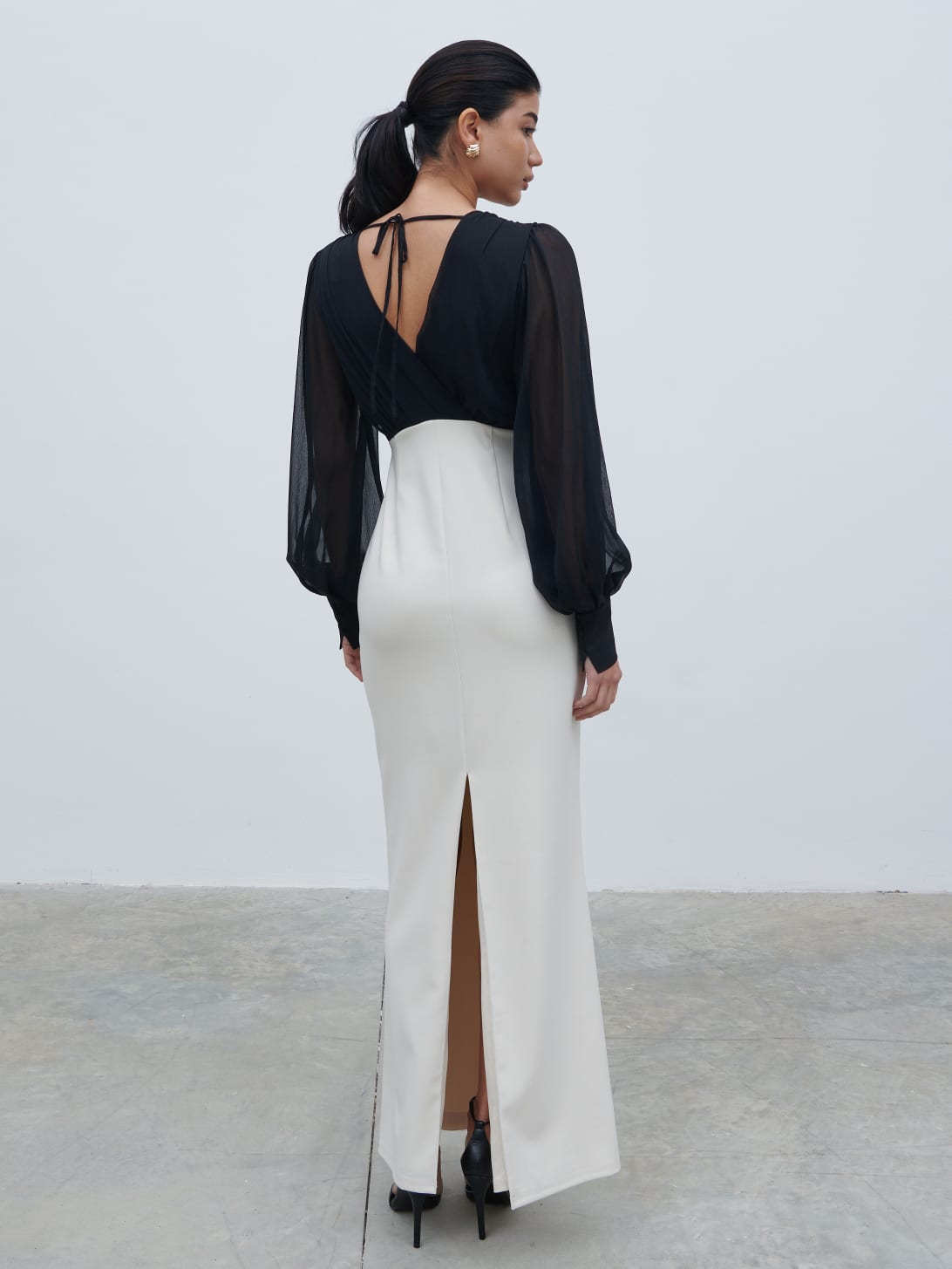 Ayla Contrast Maxi Dress