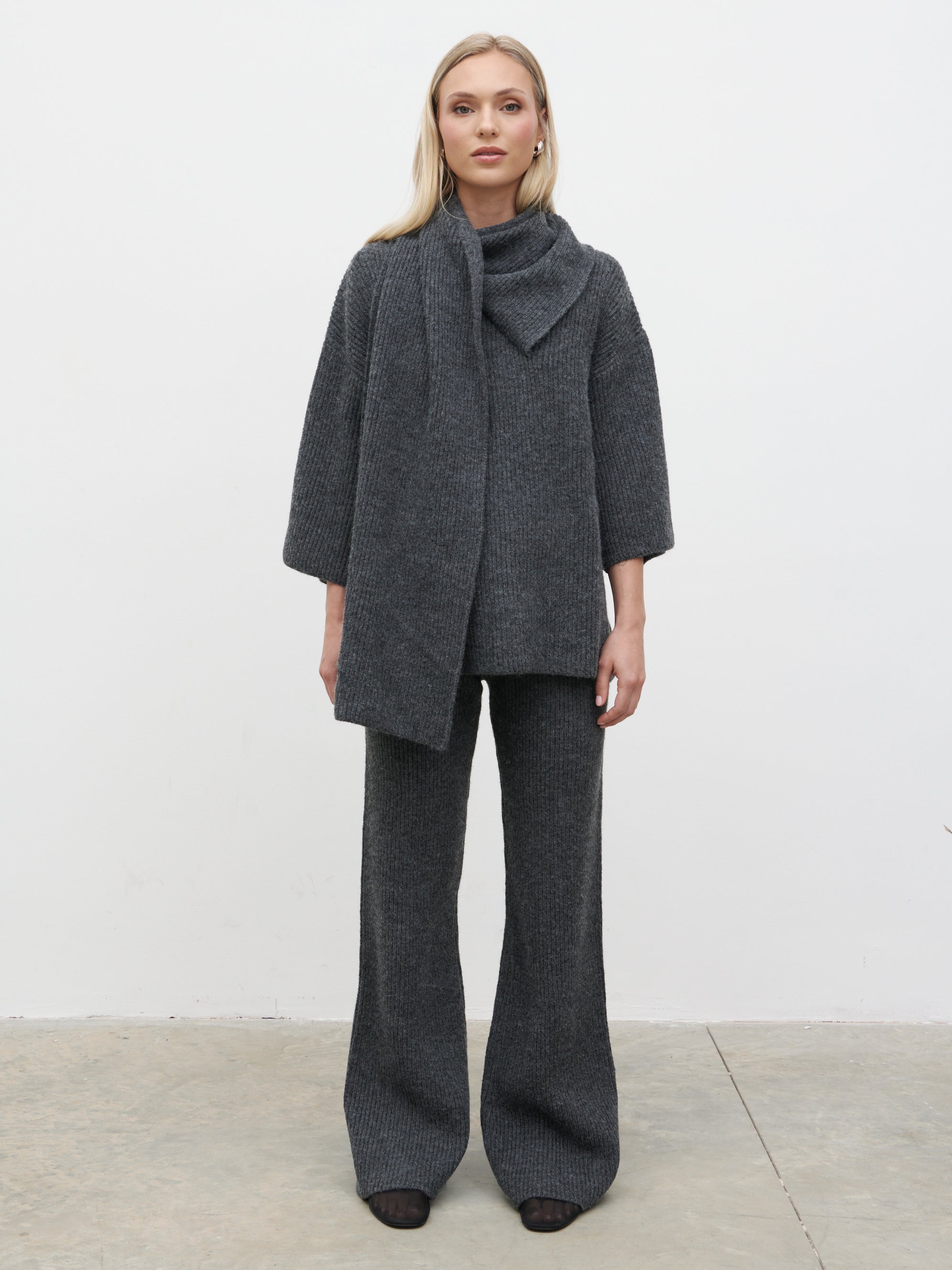 Beautrix Knit Straight Leg Trousers