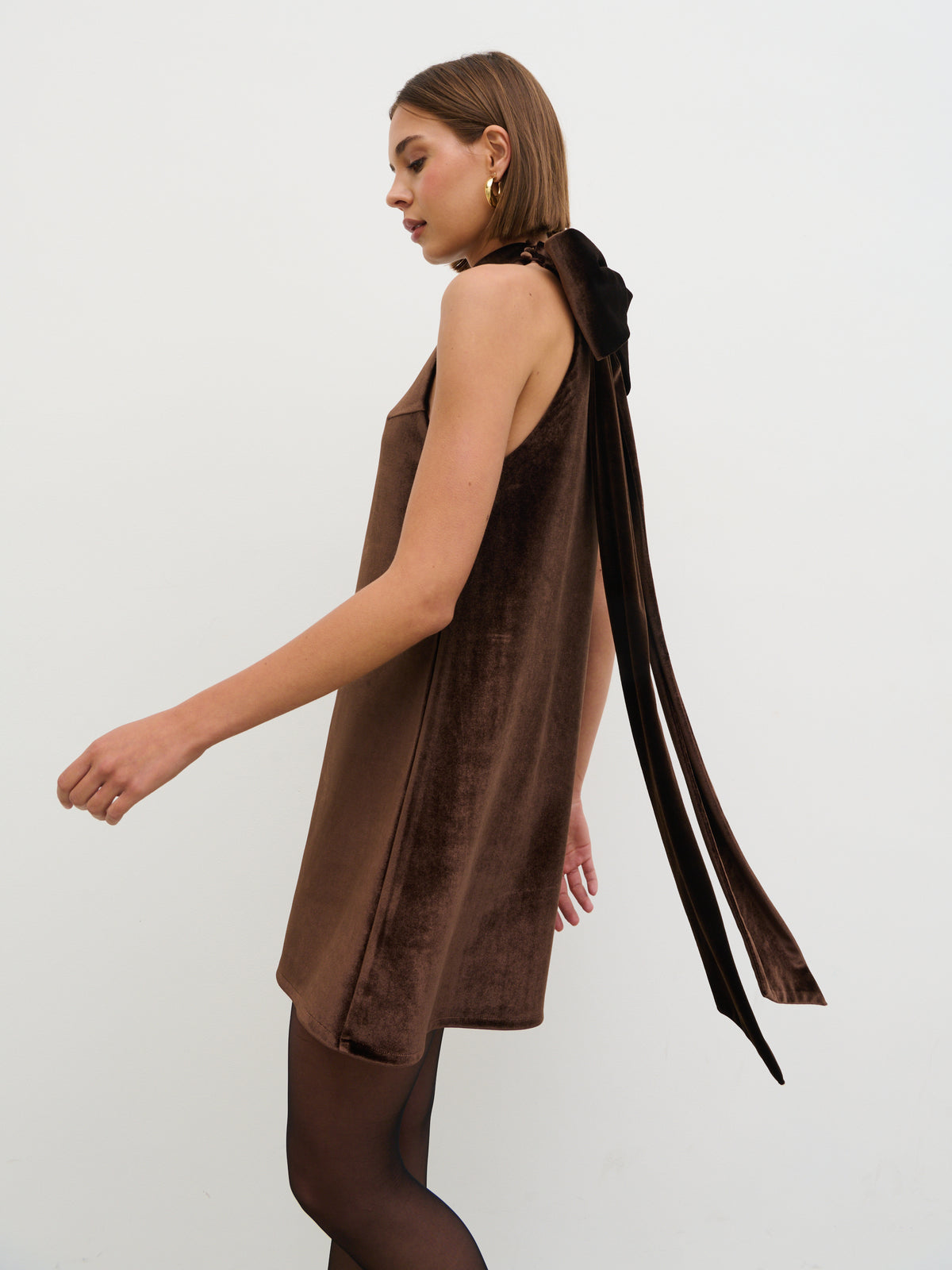 brown bow dress Bella Velvet Mini Pant 9 Gorgeous Dusty Blue offering refined coverage with Width:D (Standard)