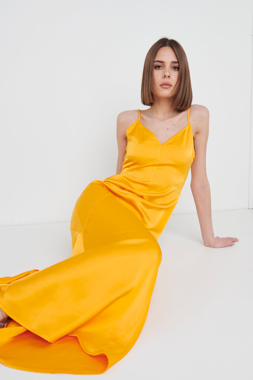 Bree Strappy Maxi Dress - Tangerine