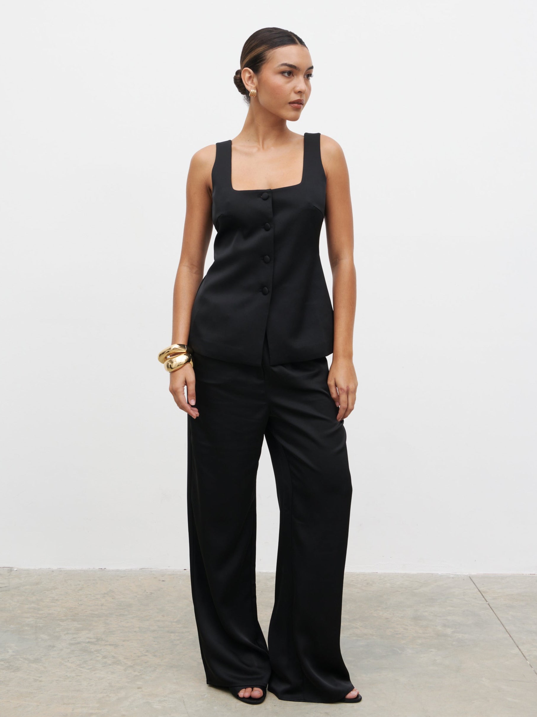 Breya Satin Waistcoat