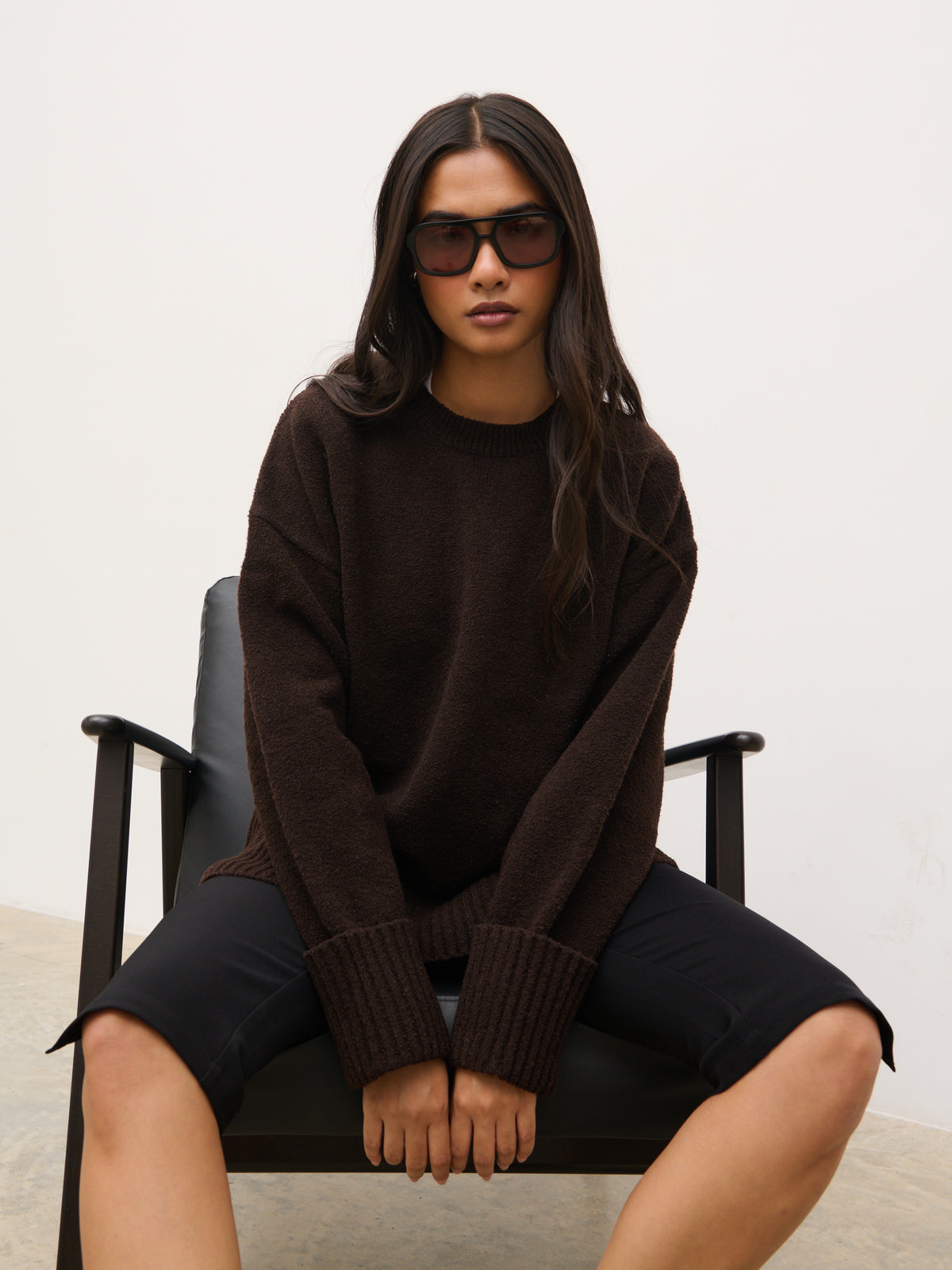Camille Oversized Borg Jumper
