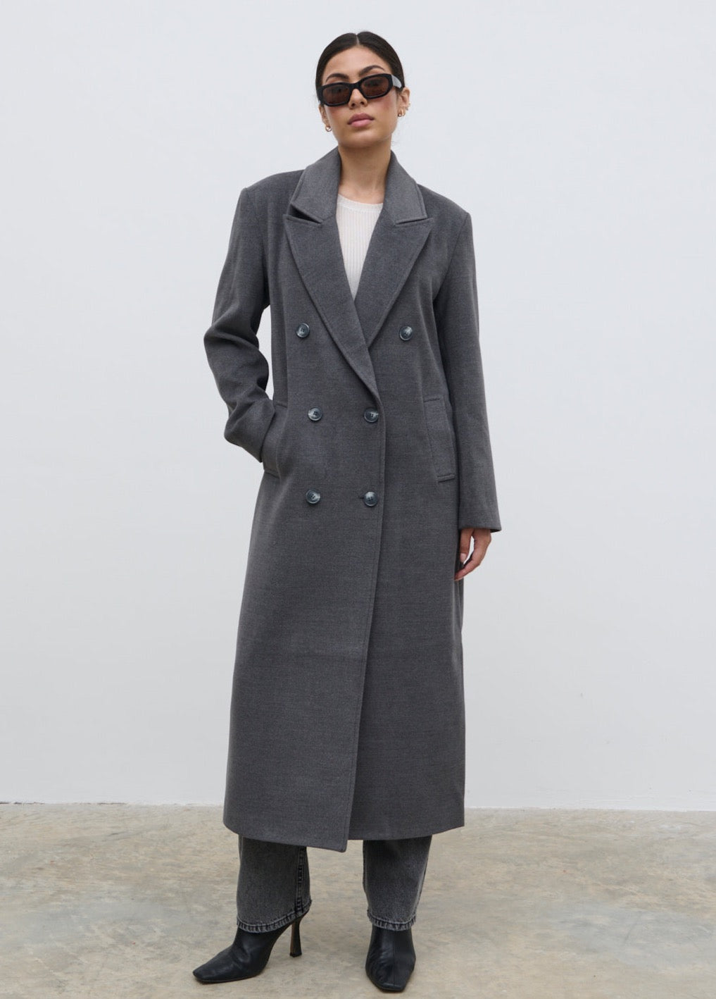 Oversized Coat Ladies Dark Grey Coat Rain Jacket Asos Single