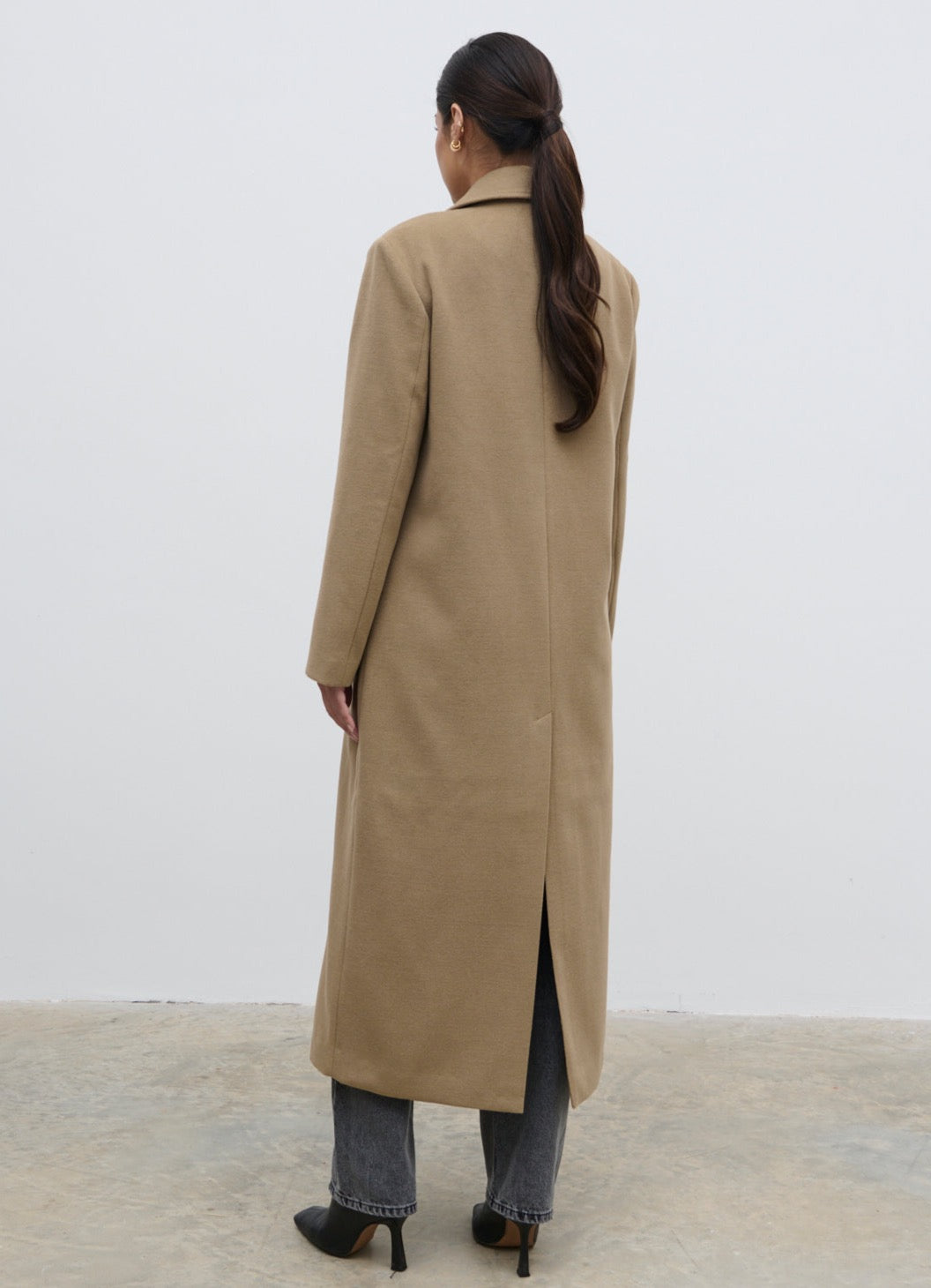 Carissa Oversized Tailored Coat Taupe