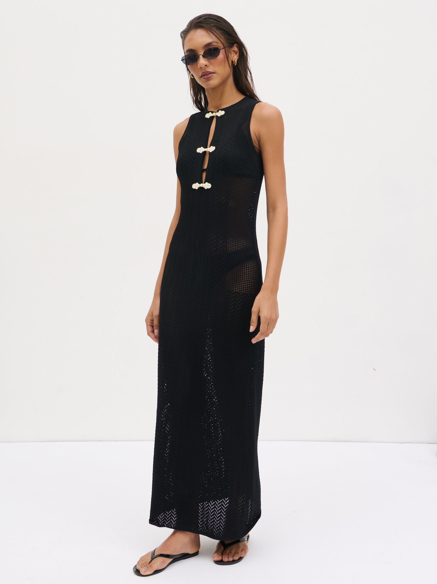 Celeste Knit Maxi Dress Cream