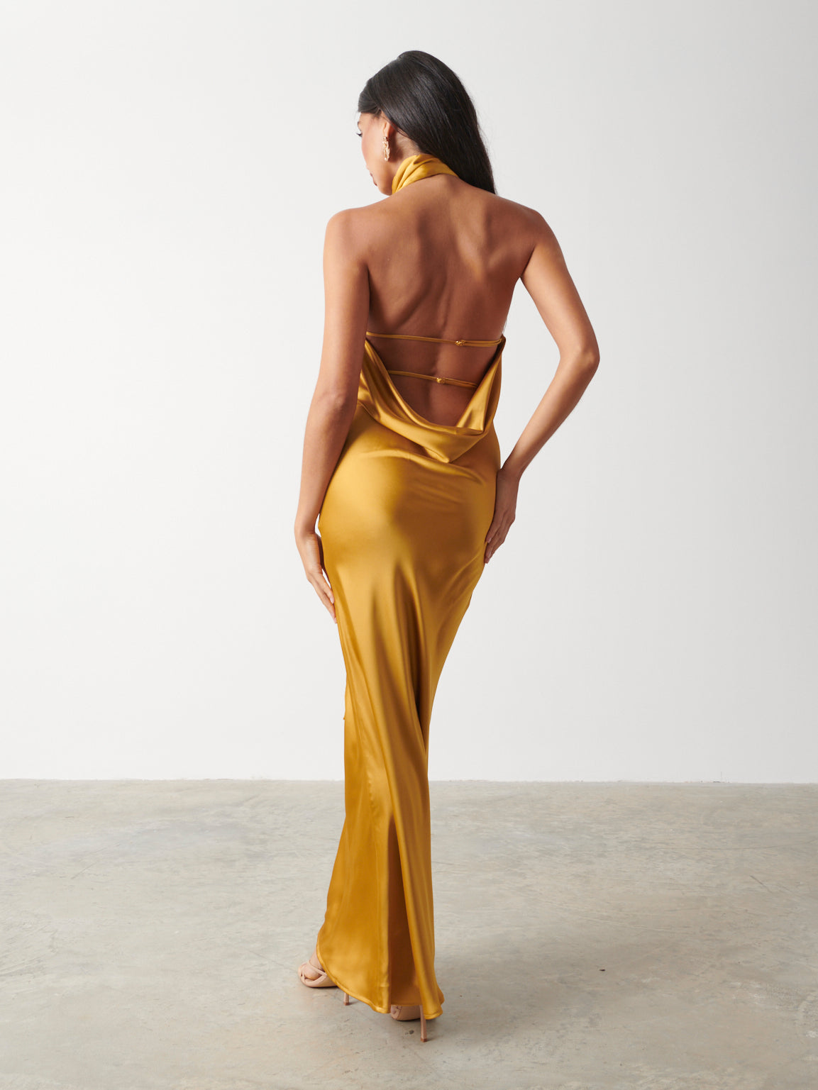 Chloé Scarf Maxi Dress - Saffron