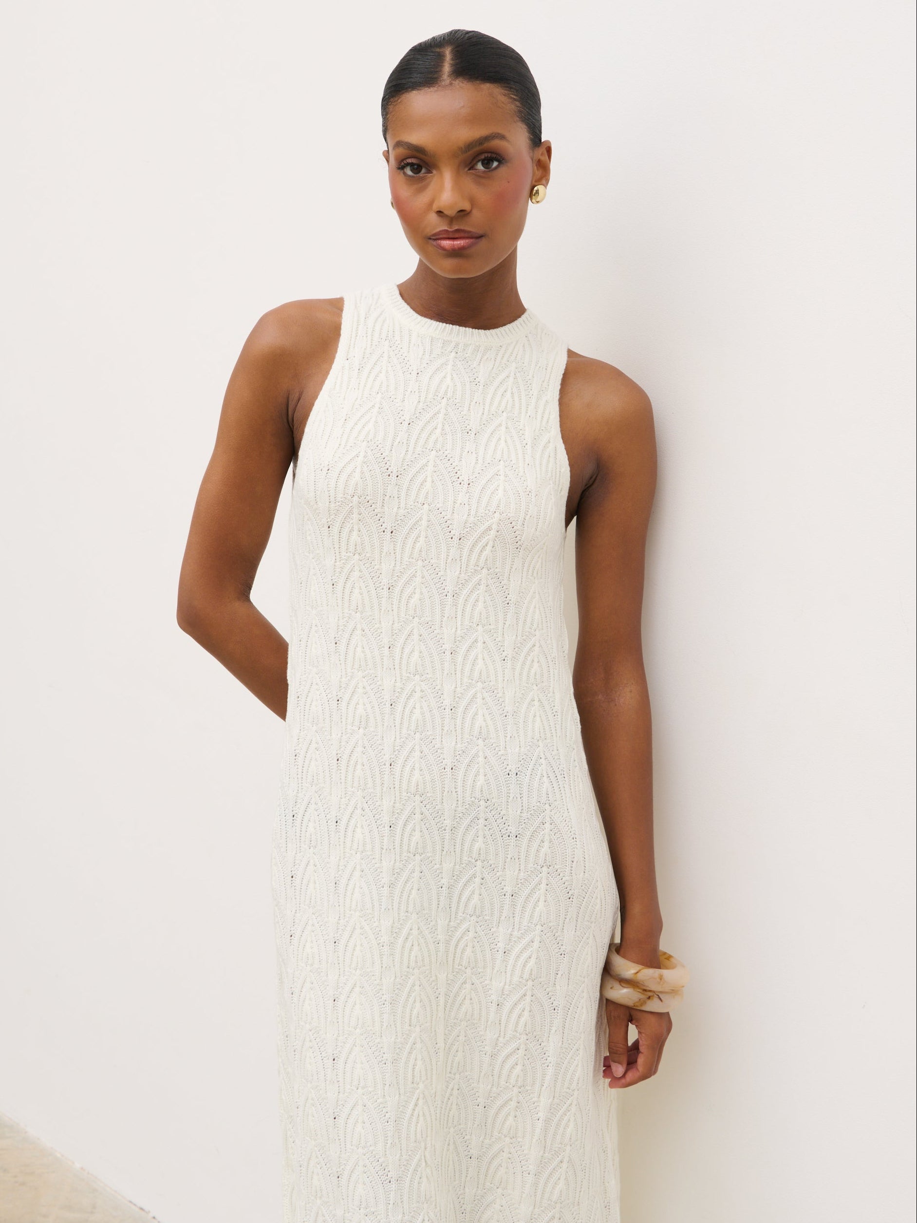 Cleo Rustic Knit Midaxi Dress