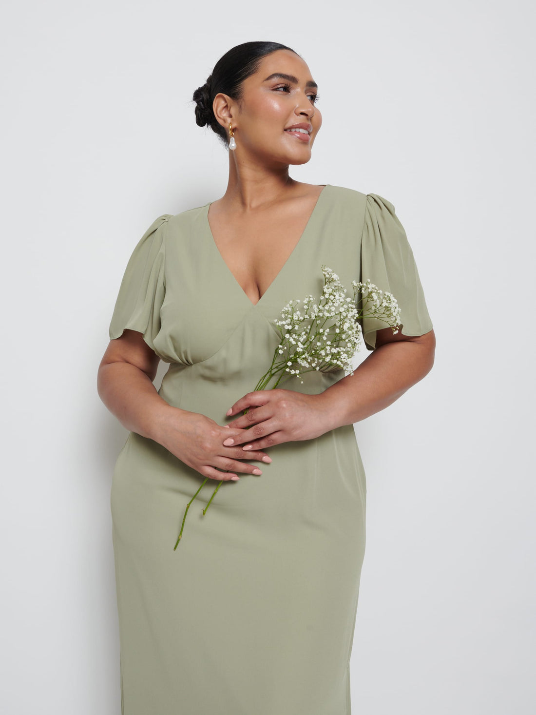 Osiria Bridesmaid Dress - Olive main image 0