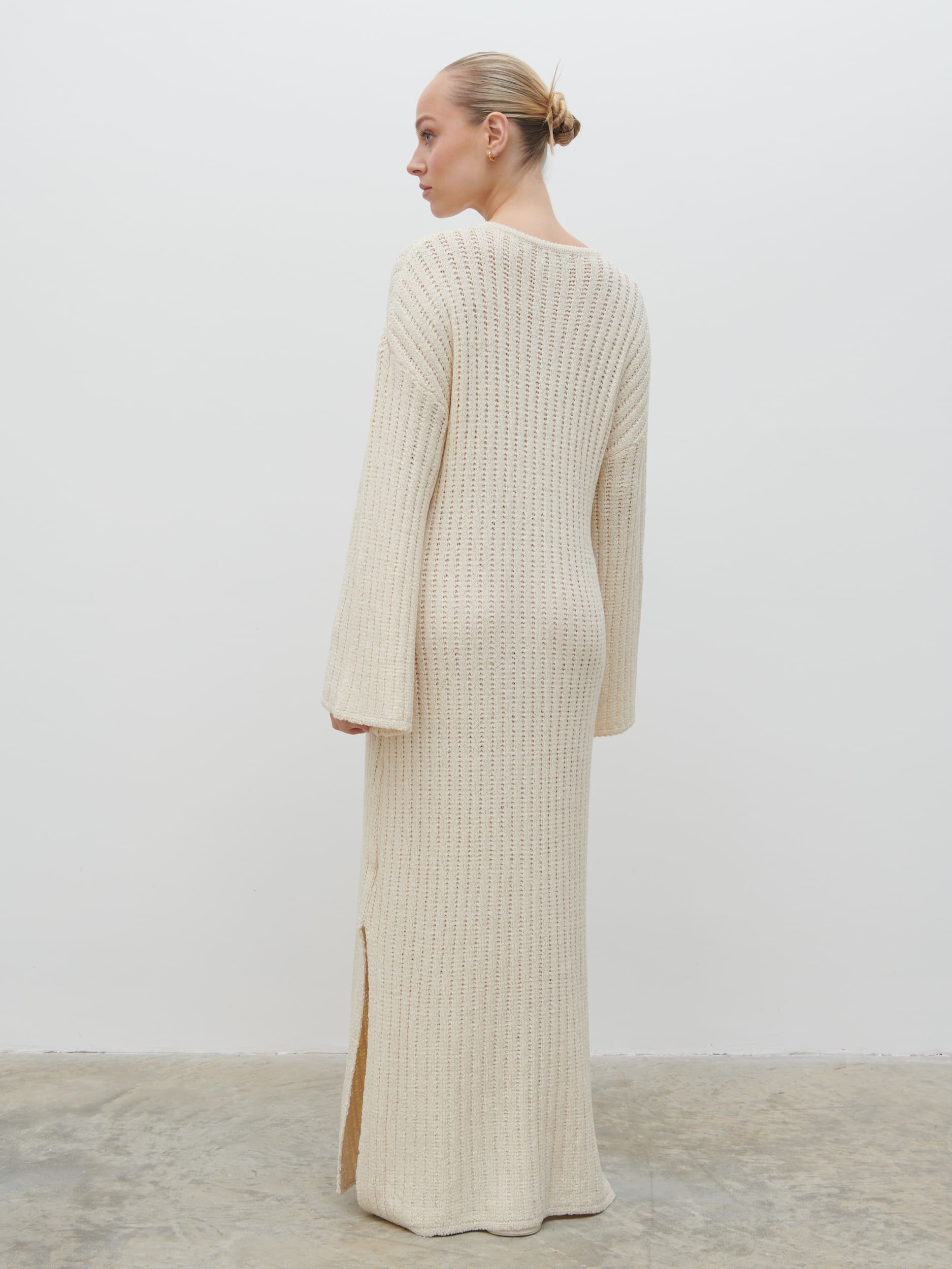 Eleanor Knit Midaxi Dress - Cream Eleanor Knit Midaxi Dress - Cream