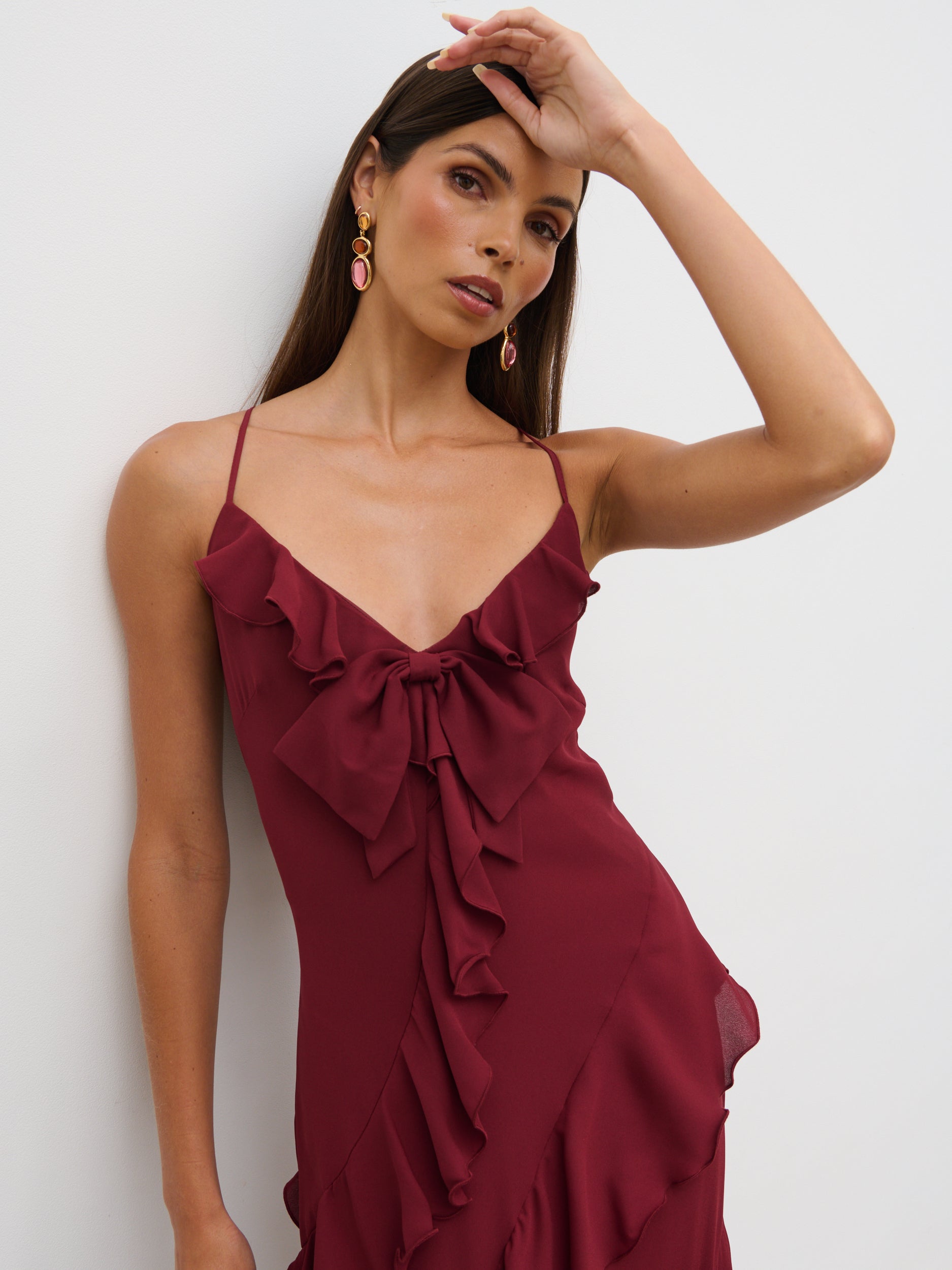becky ruffle maxi dress Becky Ruffle Maxi Dress Revolve