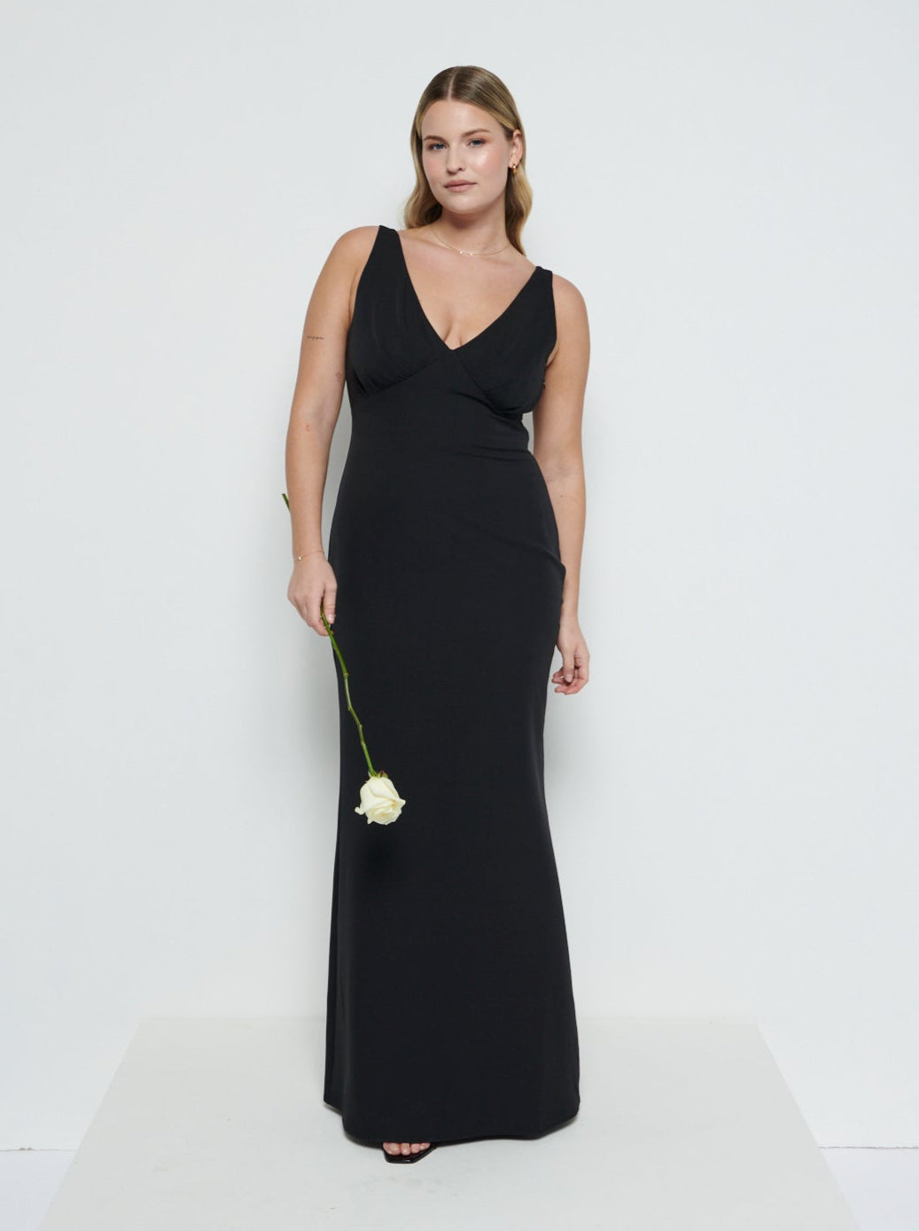 pretty lavish black bridesmaid dress Piper Maxi Bridesmaid Dress