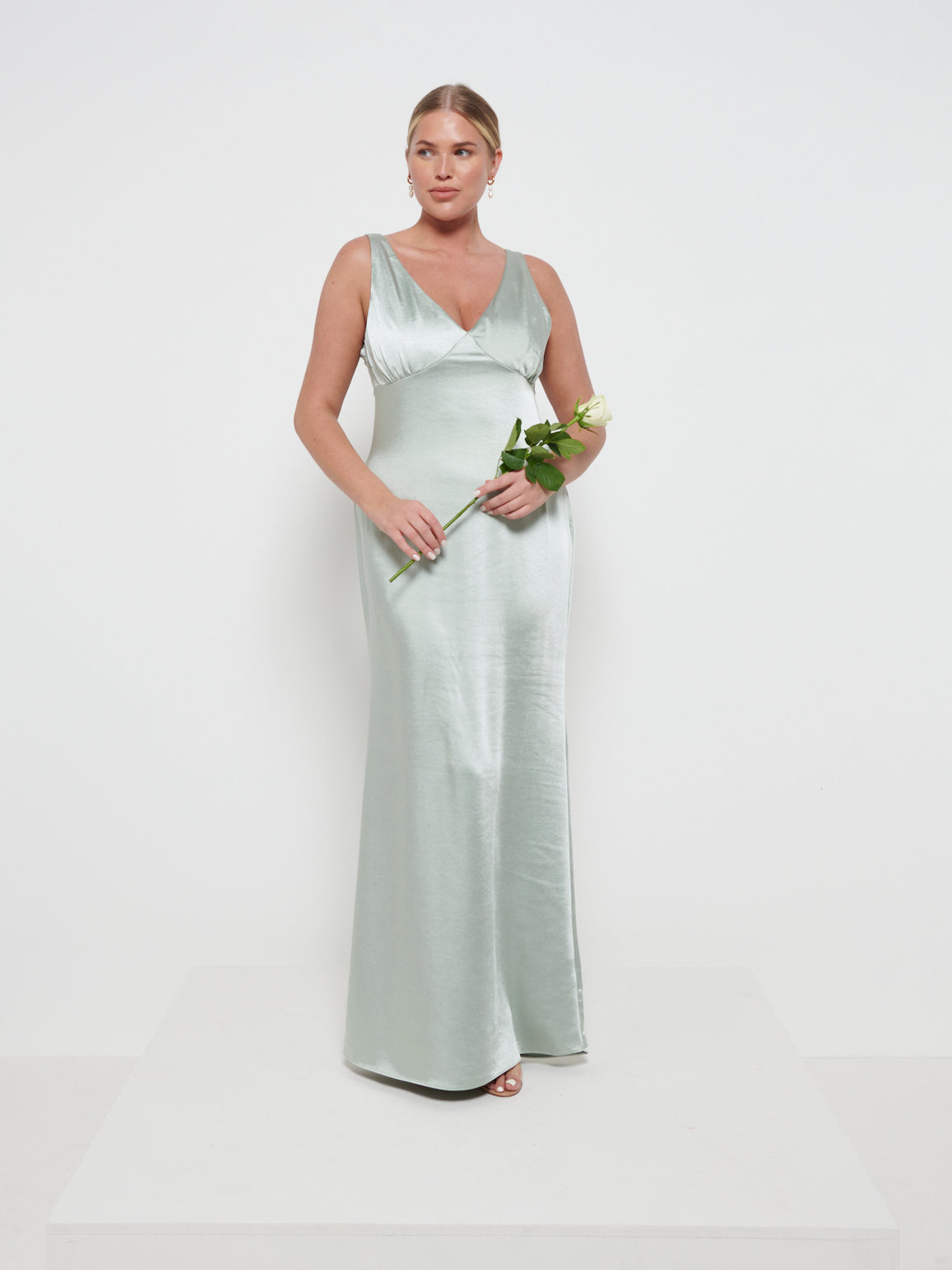 Esmee Maxi Bridesmaid Dress - Matte Sage