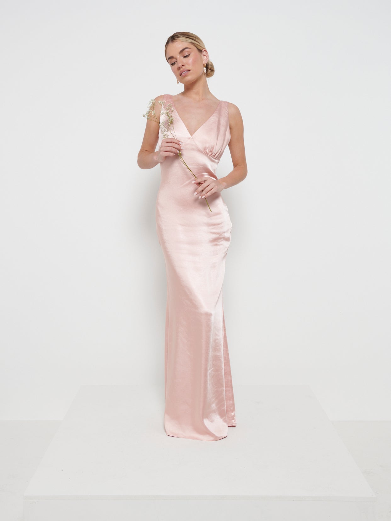 Esmee Maxi Bridesmaid Dress - Matte True Blush